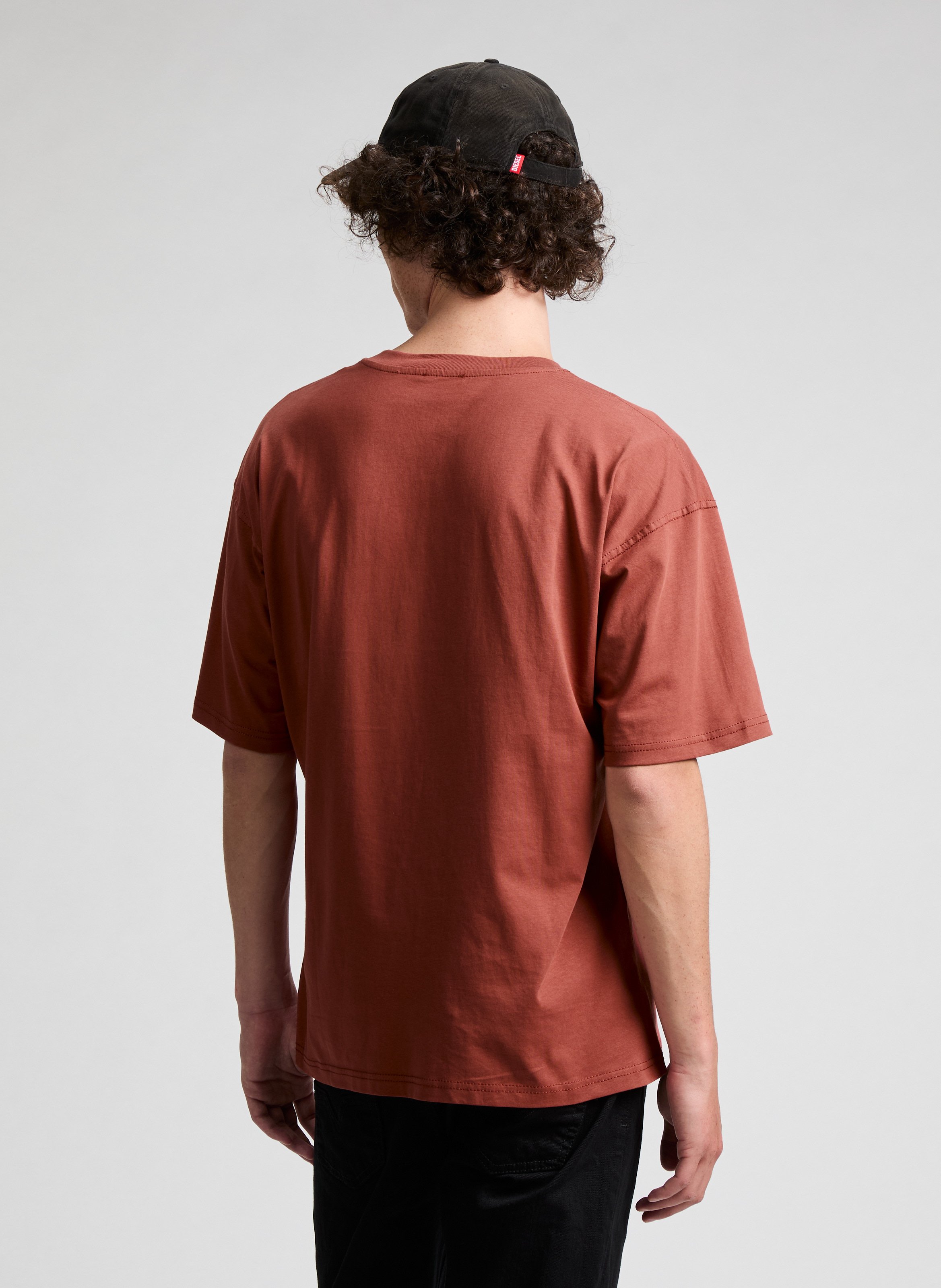 Casquette effet délavé en coton  DIESEL Black