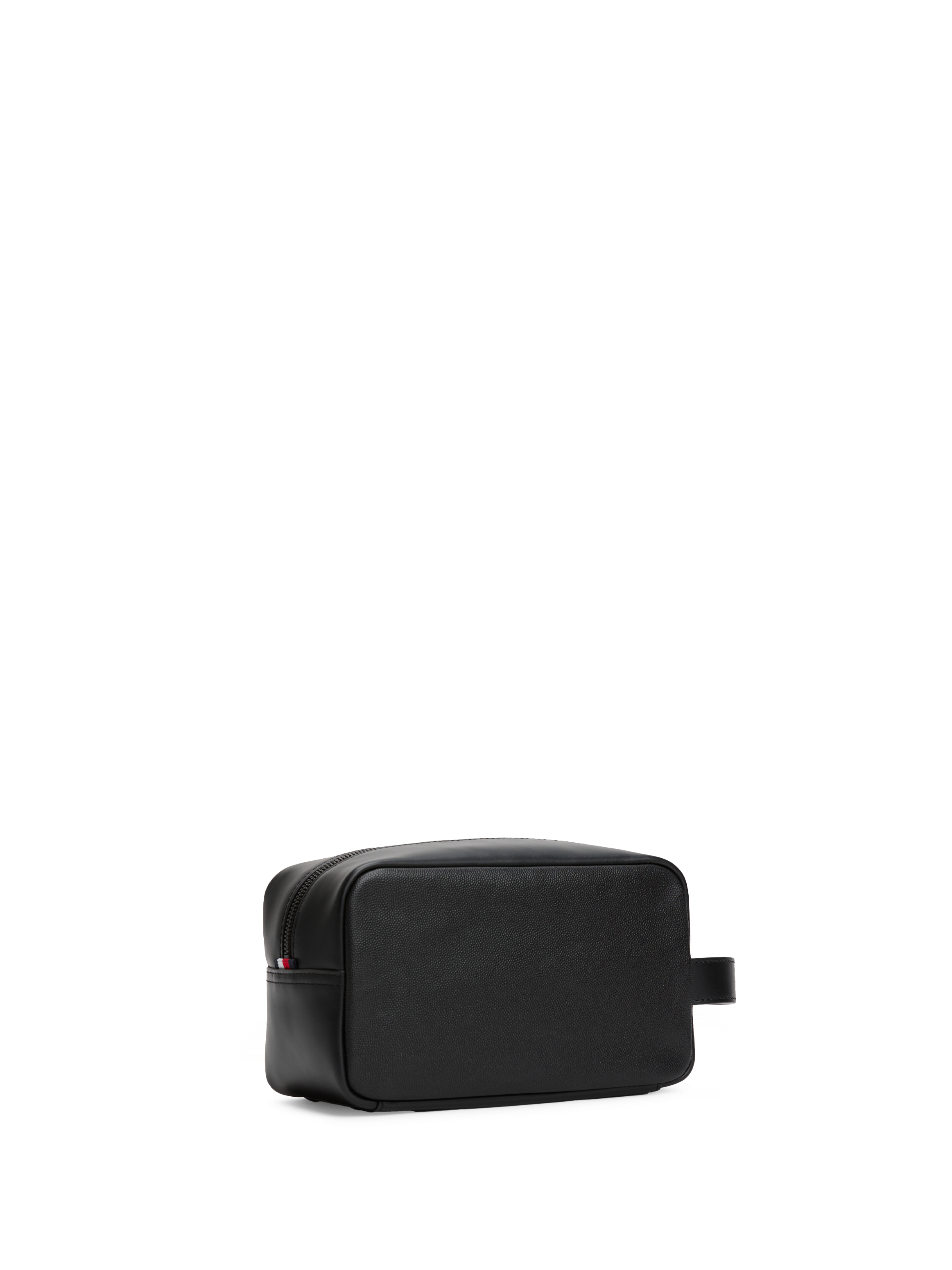 Leather toiletry bag TOMMY HILFIGER Black