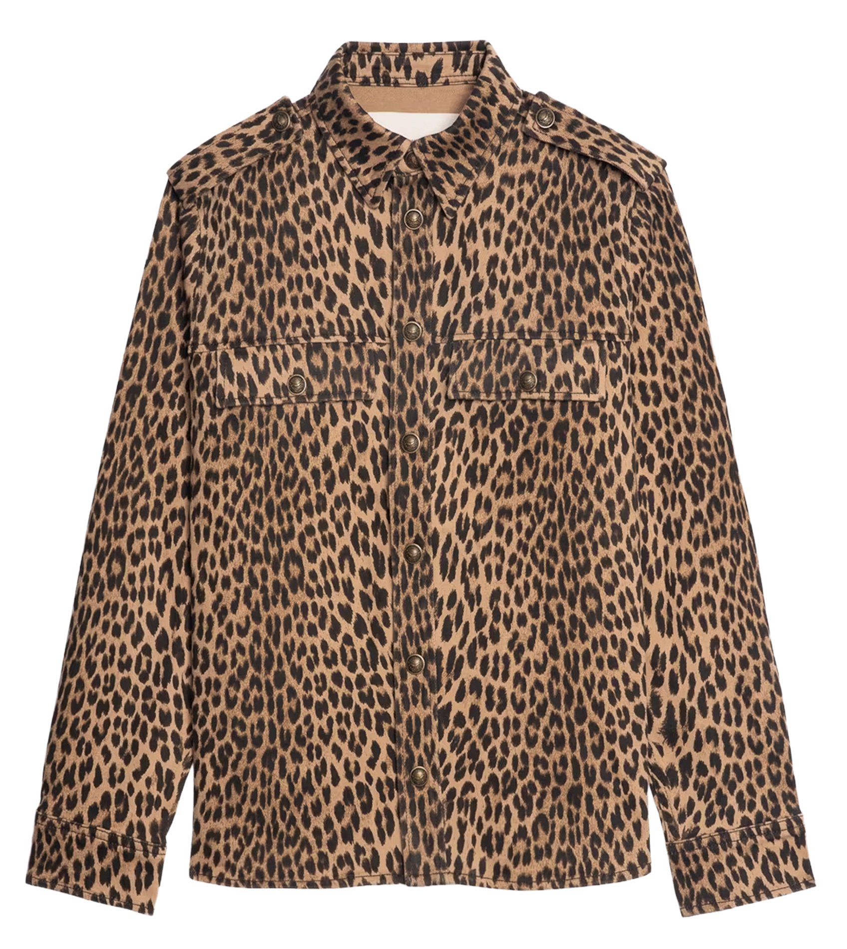Chemise col classique léopard taskam ZADIG&VOLTAIRE Marron