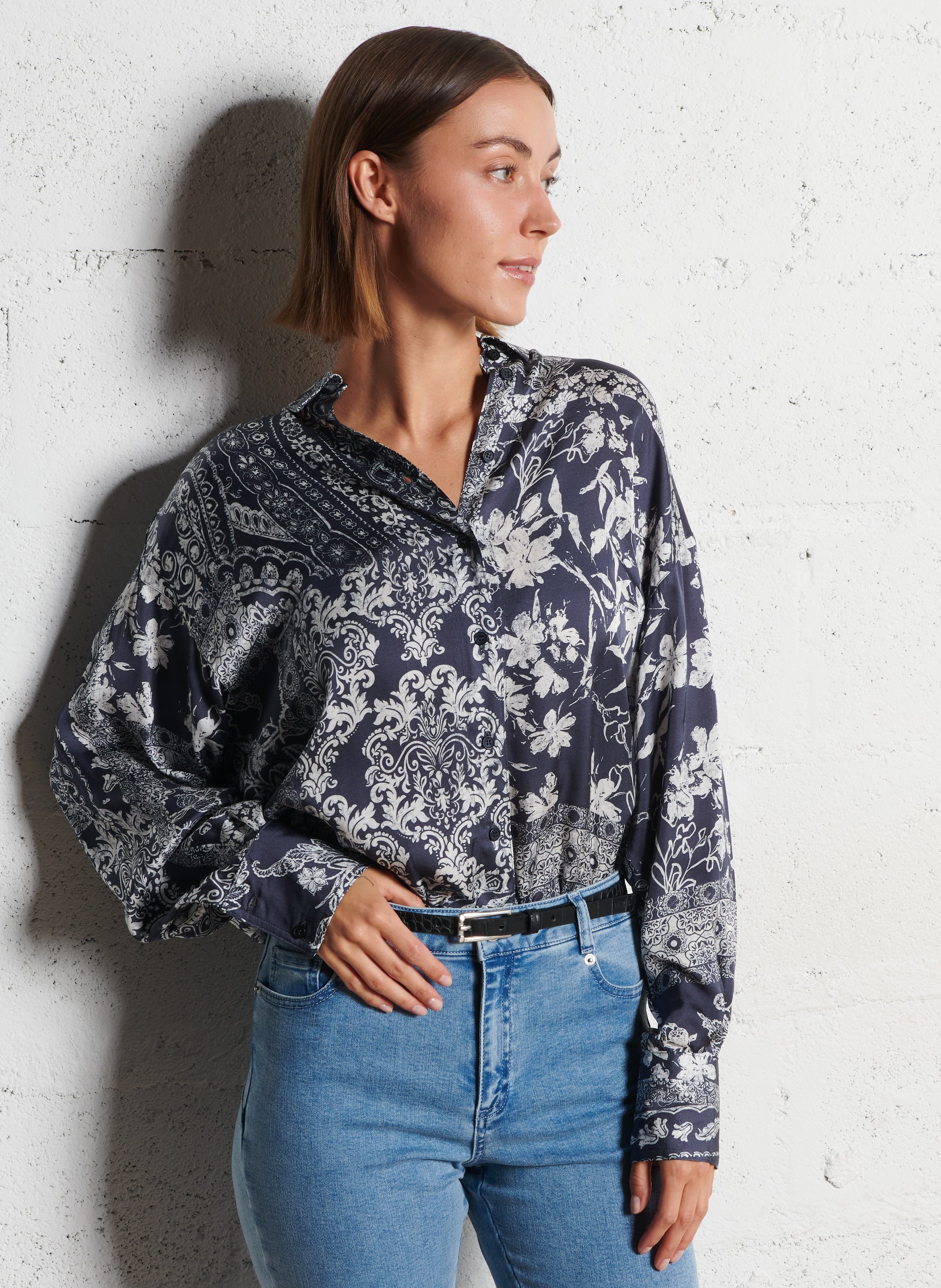 Chemise col classique IKKS Bleu