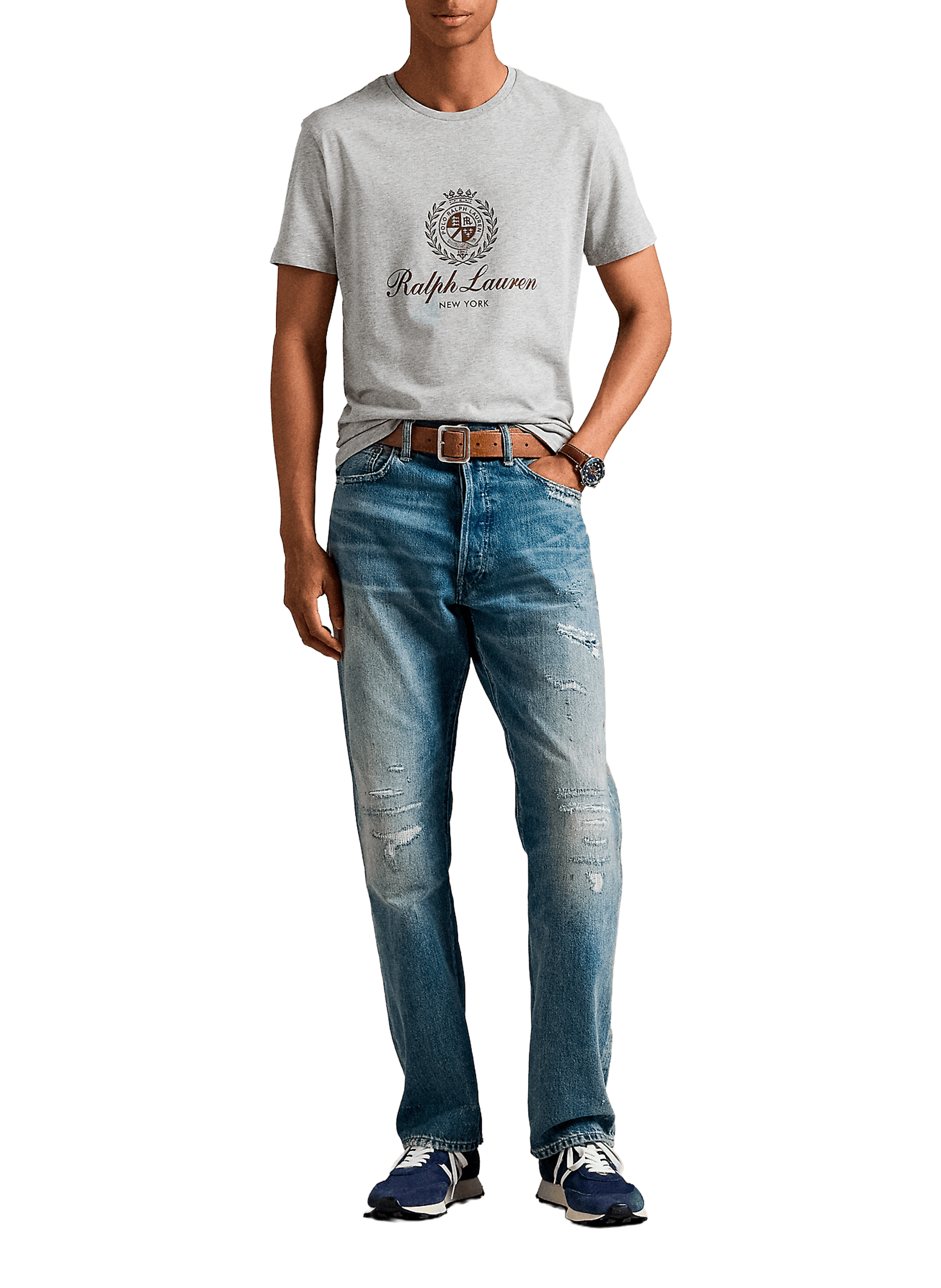 Straight-fit cotton T-shirt POLO RALPH LAUREN White