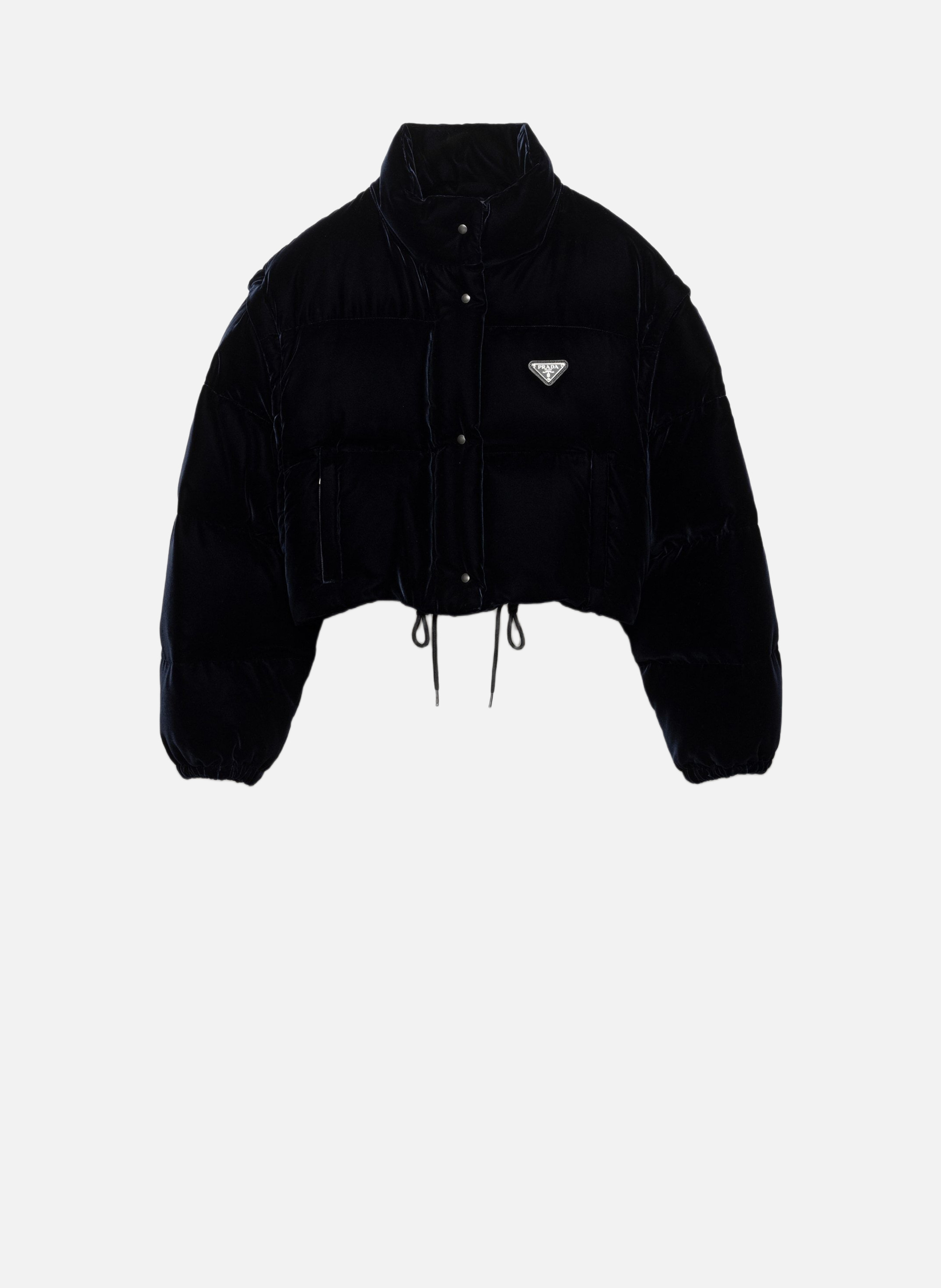 Doudoune en velours PRADA Bleu