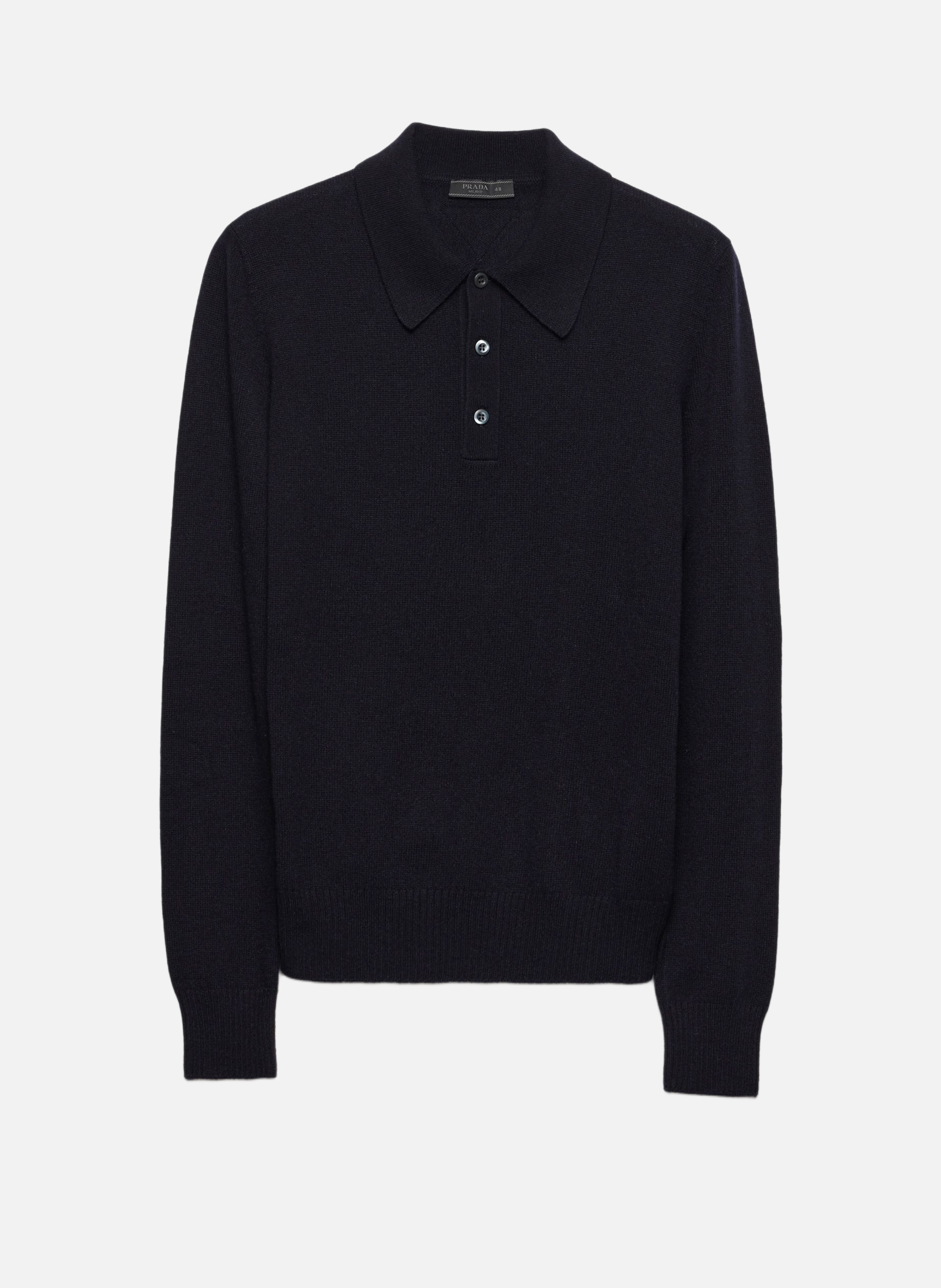 Polo en cachemire PRADA Bleu
