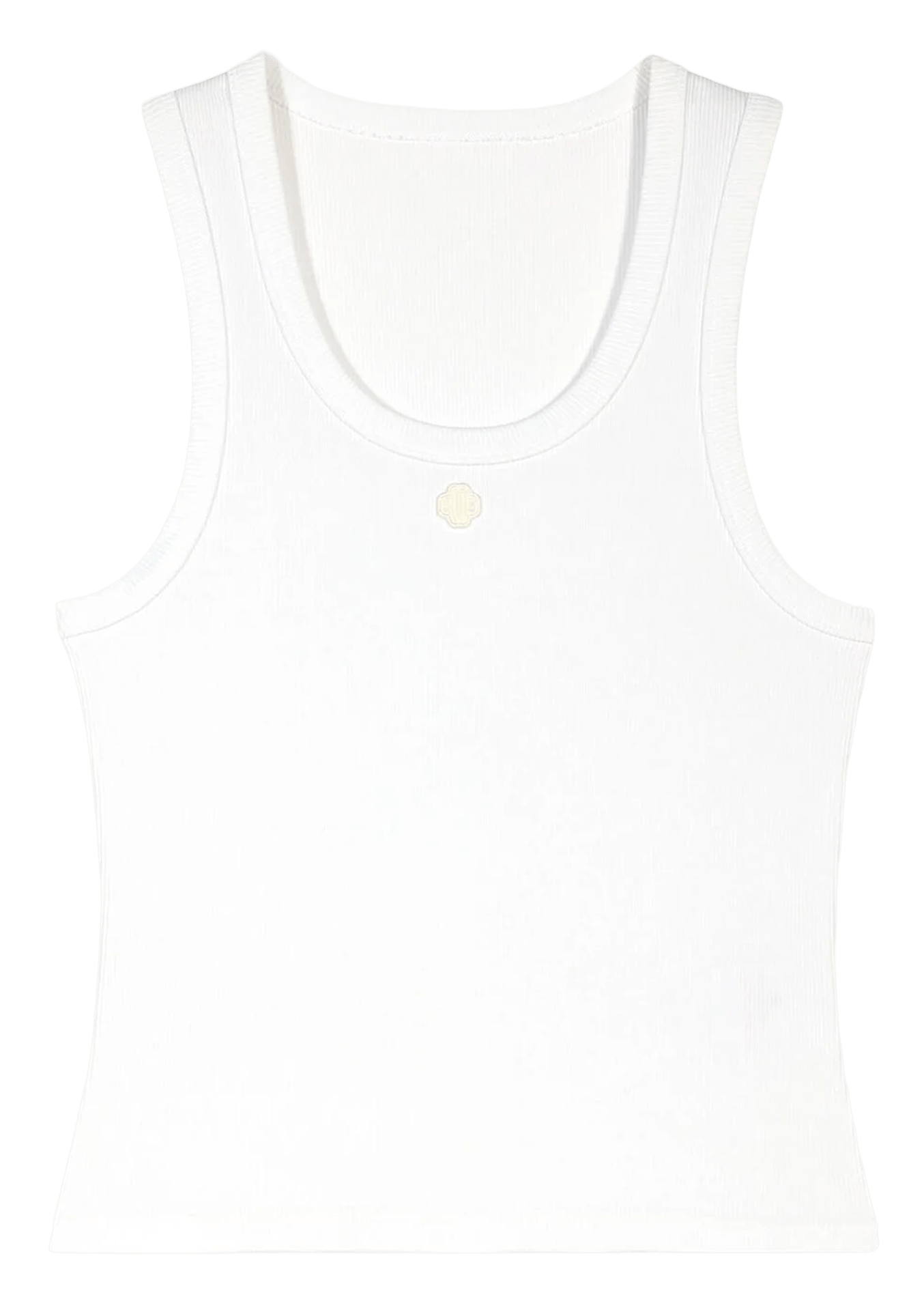 Débardeur col rond en coton mélangé MAJE Blanc