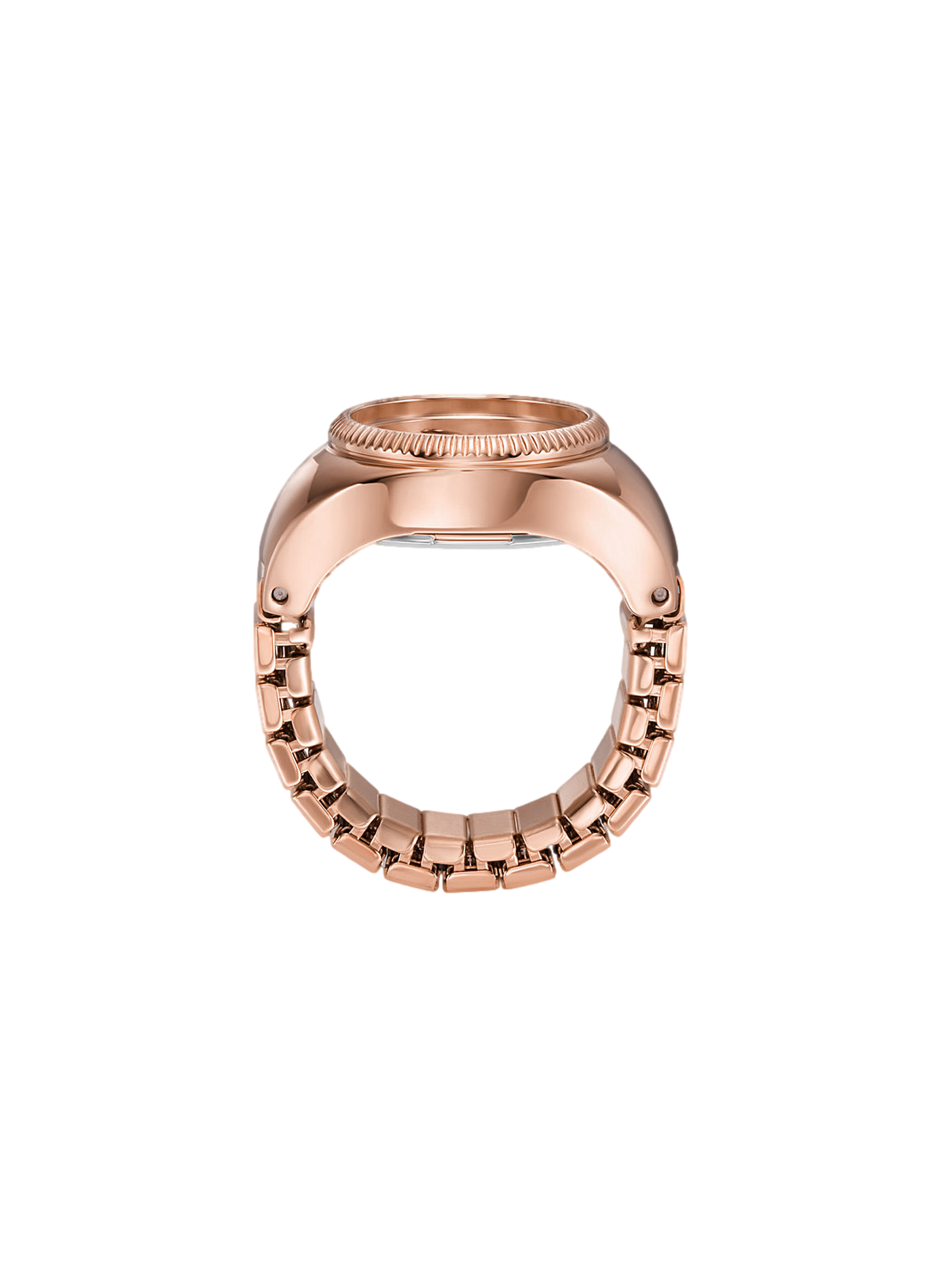 Montre bague quartz en acier FOSSIL Rose