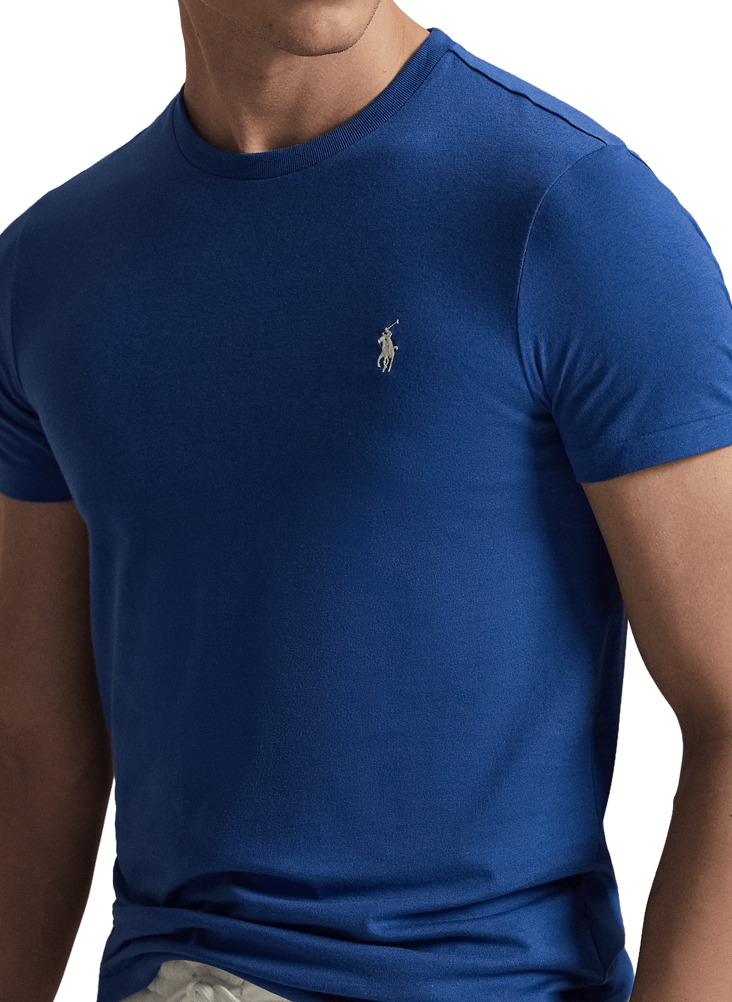 Cotton round-neck T-shirt POLO RALPH LAUREN Blue