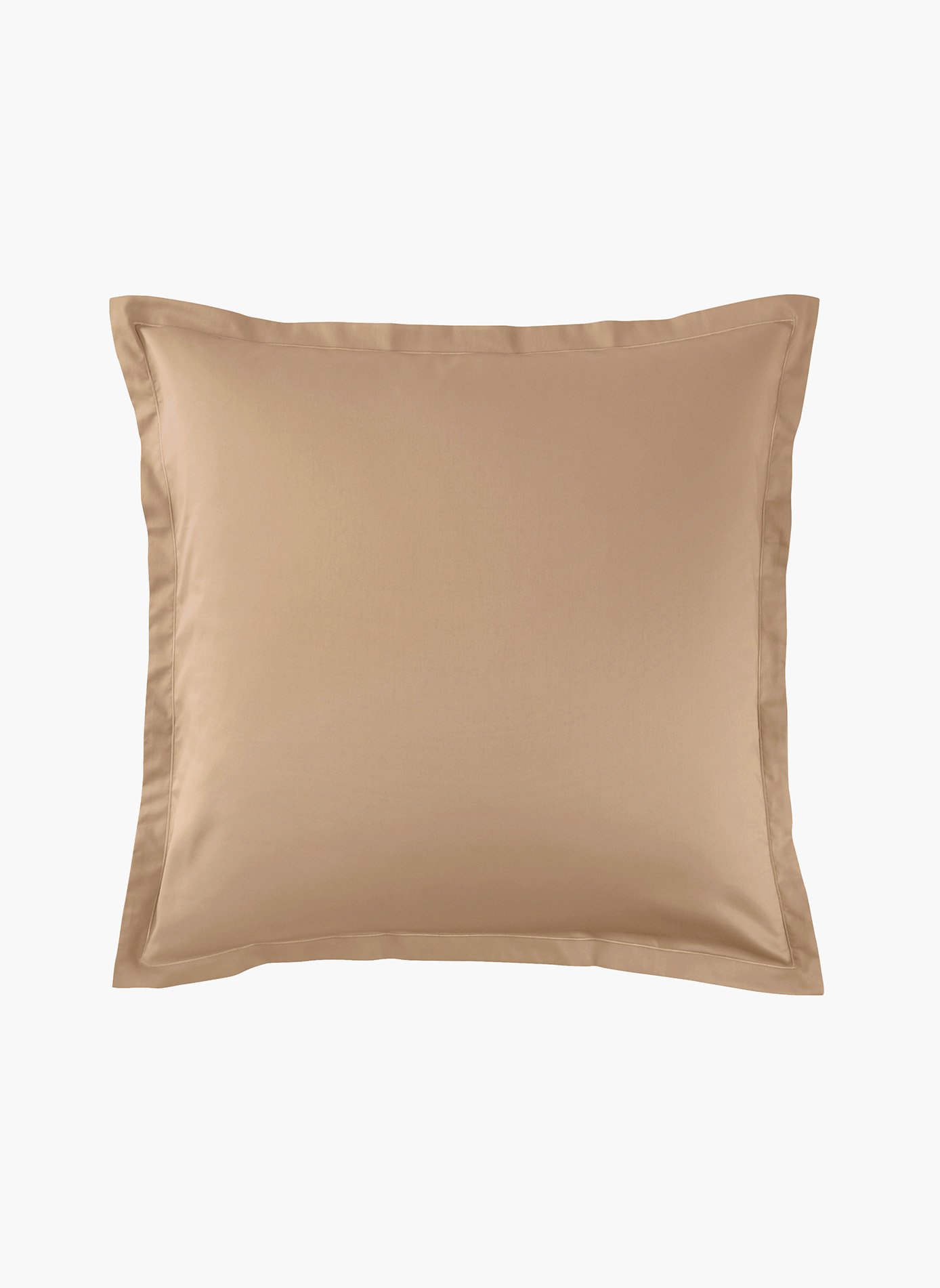 Taie d'oreiller eclat bronze ANNE DE SOLENE Marron