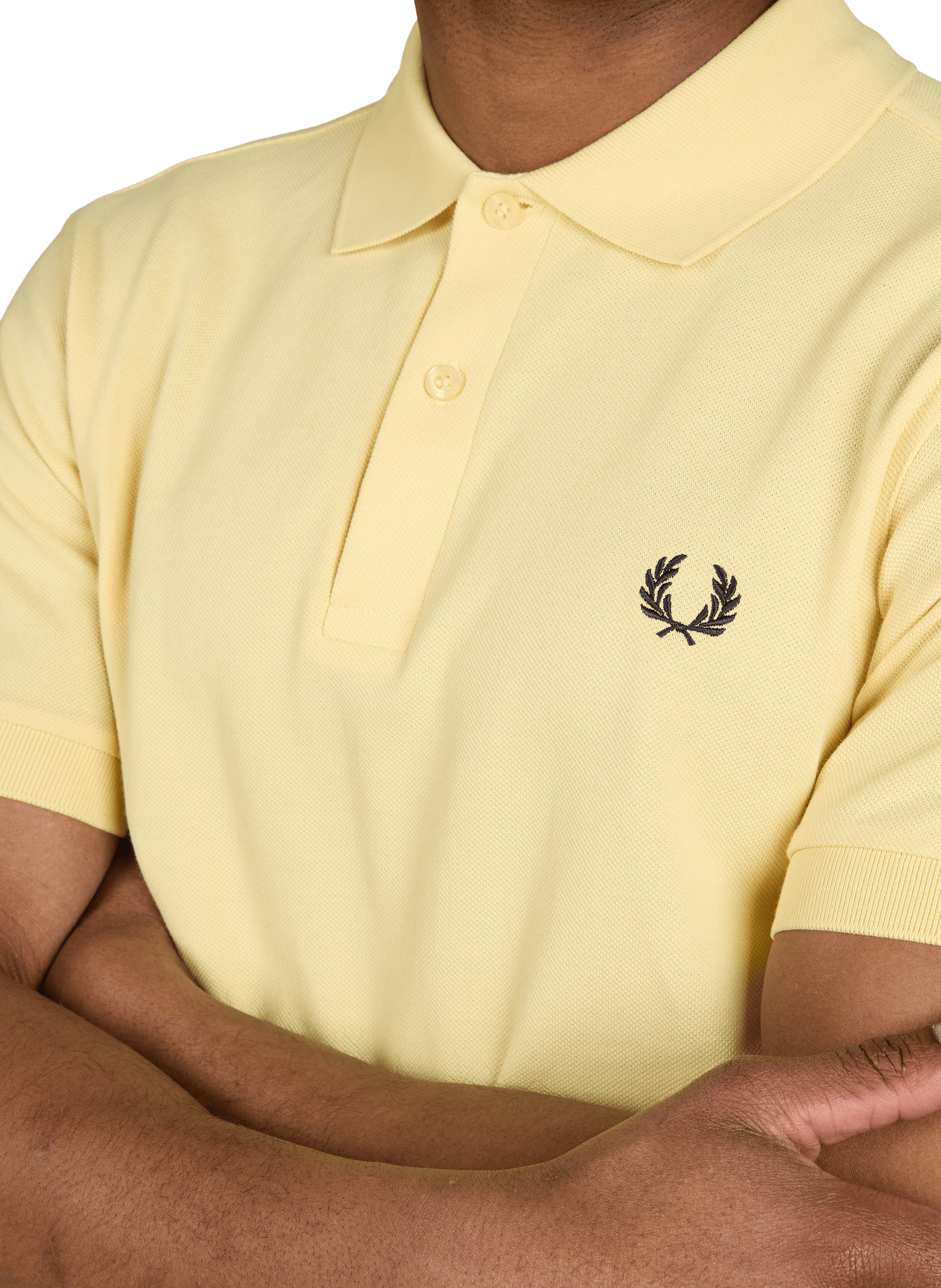 Cotton pique polo shirt FRED PERRY Yellow