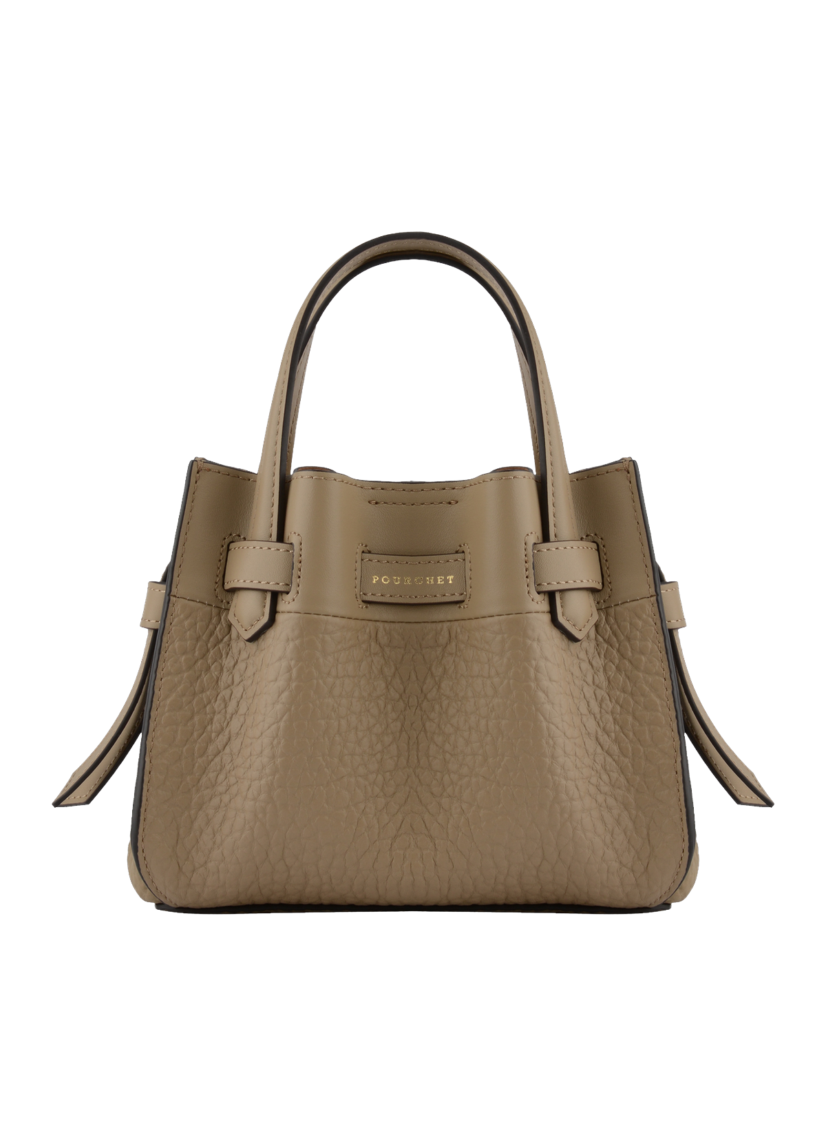 Blossom | Sac à main Nano en cuir de vachette POURCHET Gris