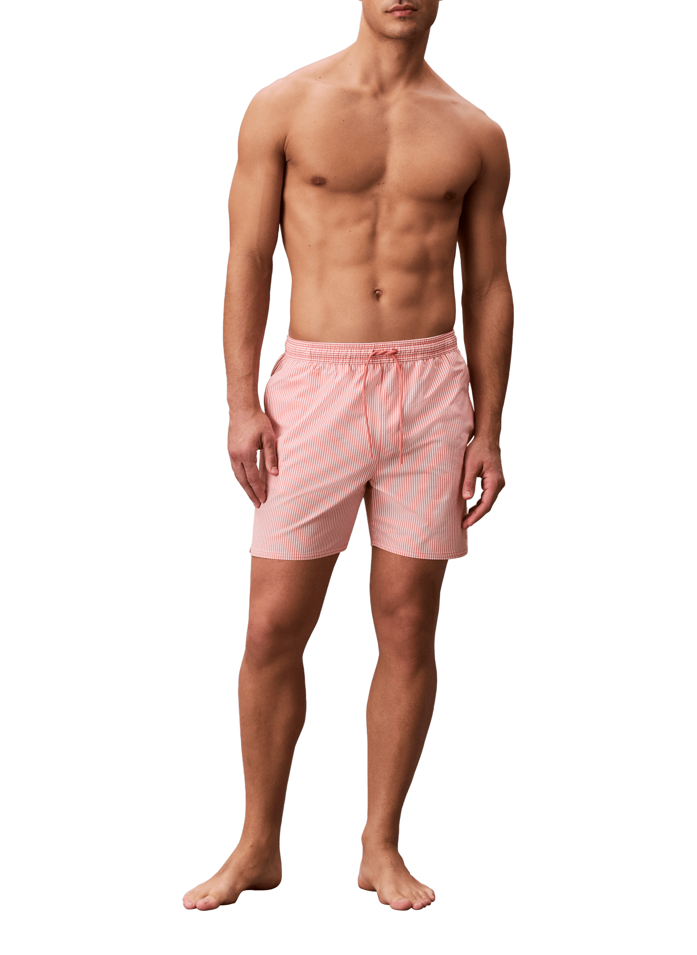 Striped swim shorts CALVIN KLEIN Pink