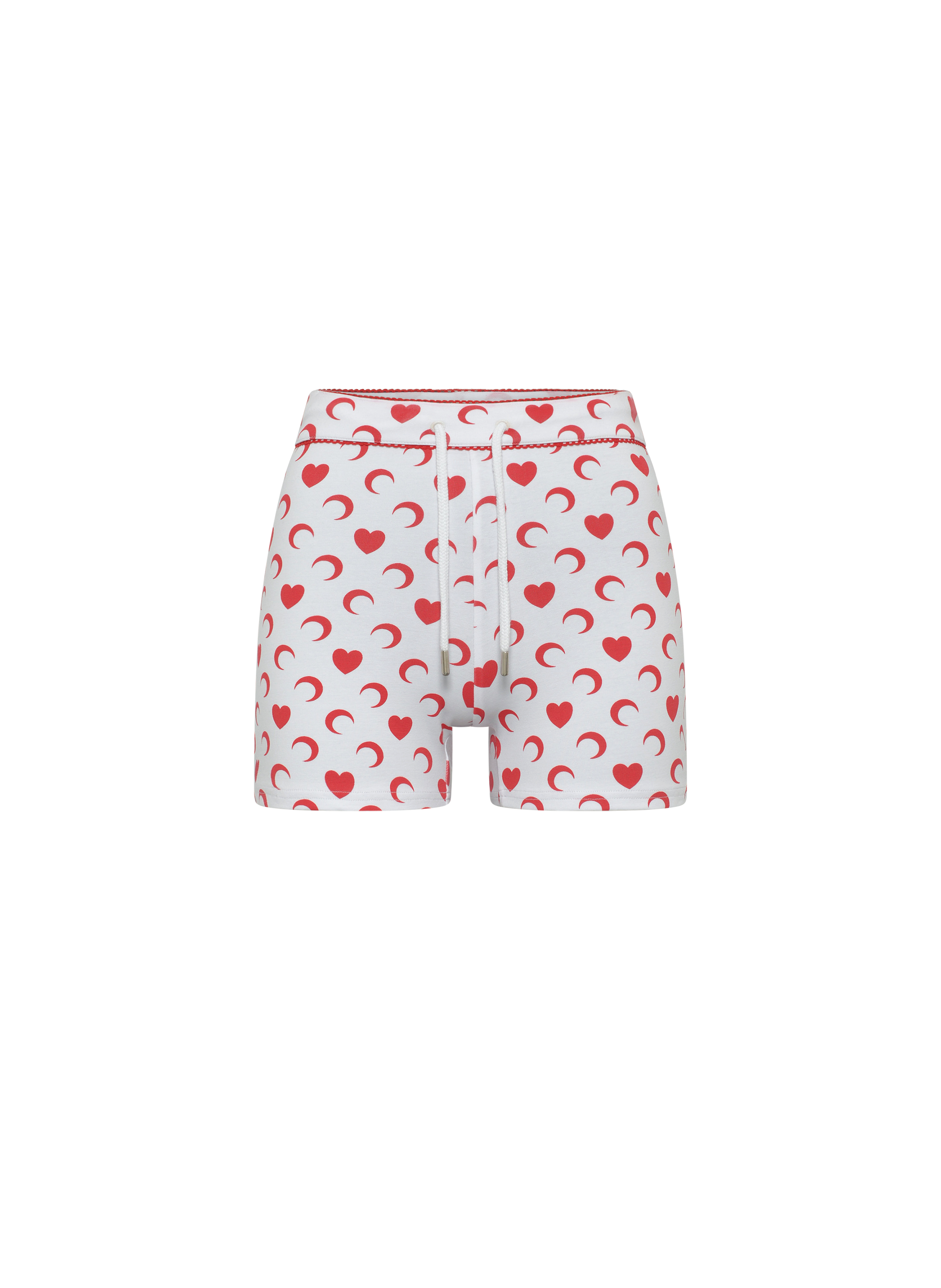 Mini-shorts imprimé moon heart MARINE SERRE Blanc