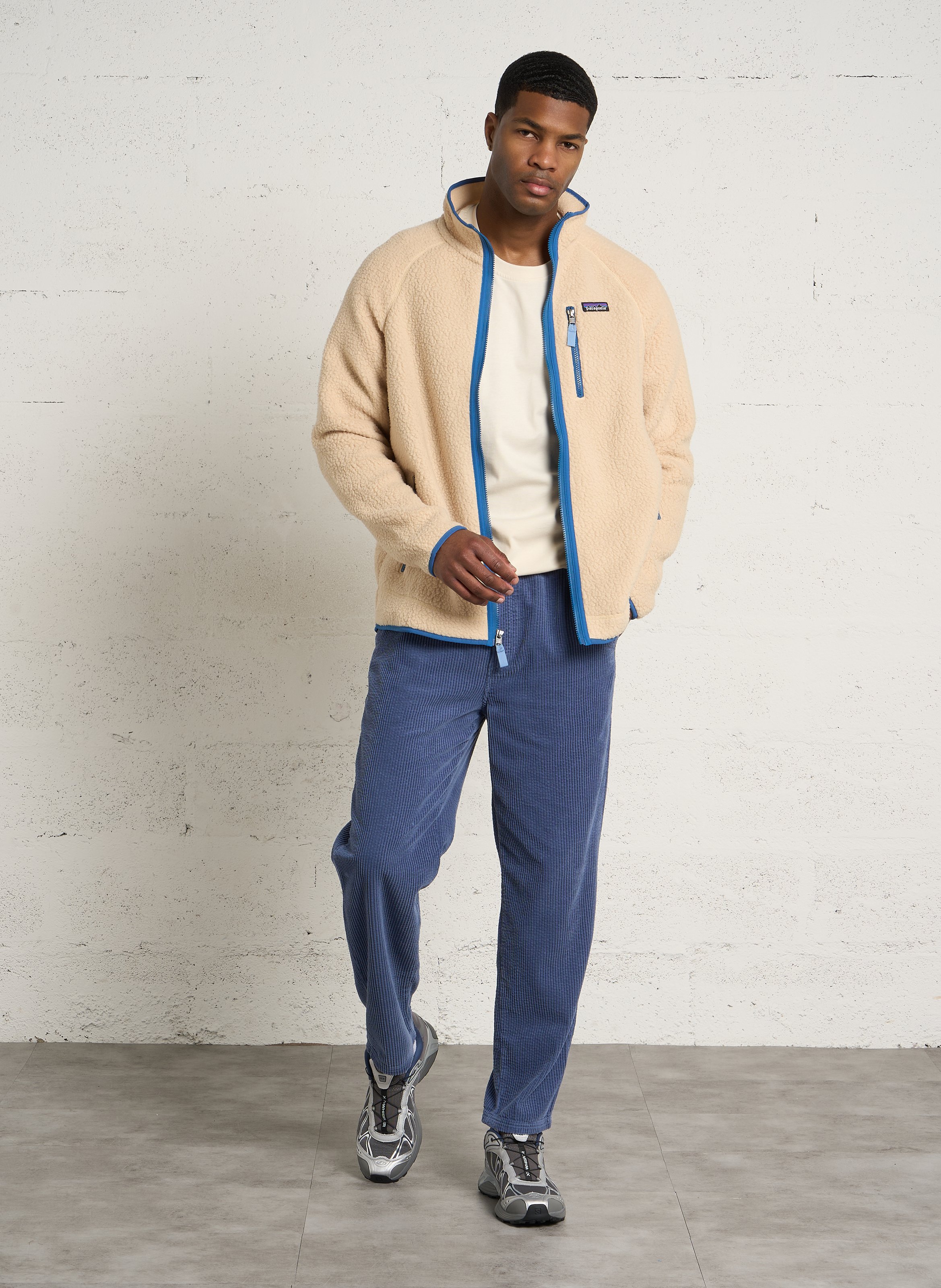 Polaire droit col montant PATAGONIA Beige