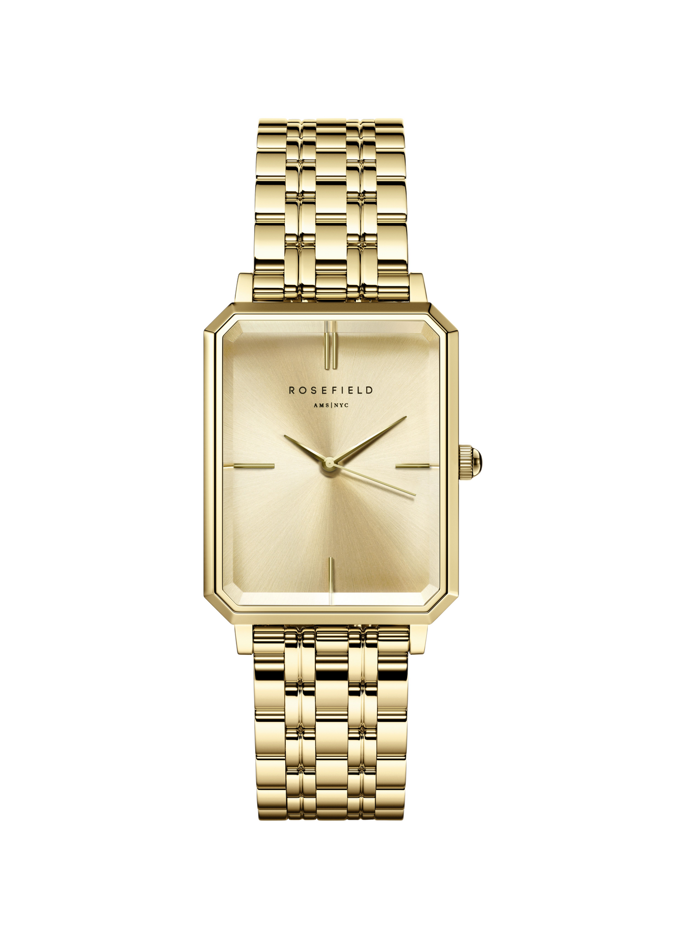 Montre analogique Octagon en acier inoxydable ROSEFIELD Doré