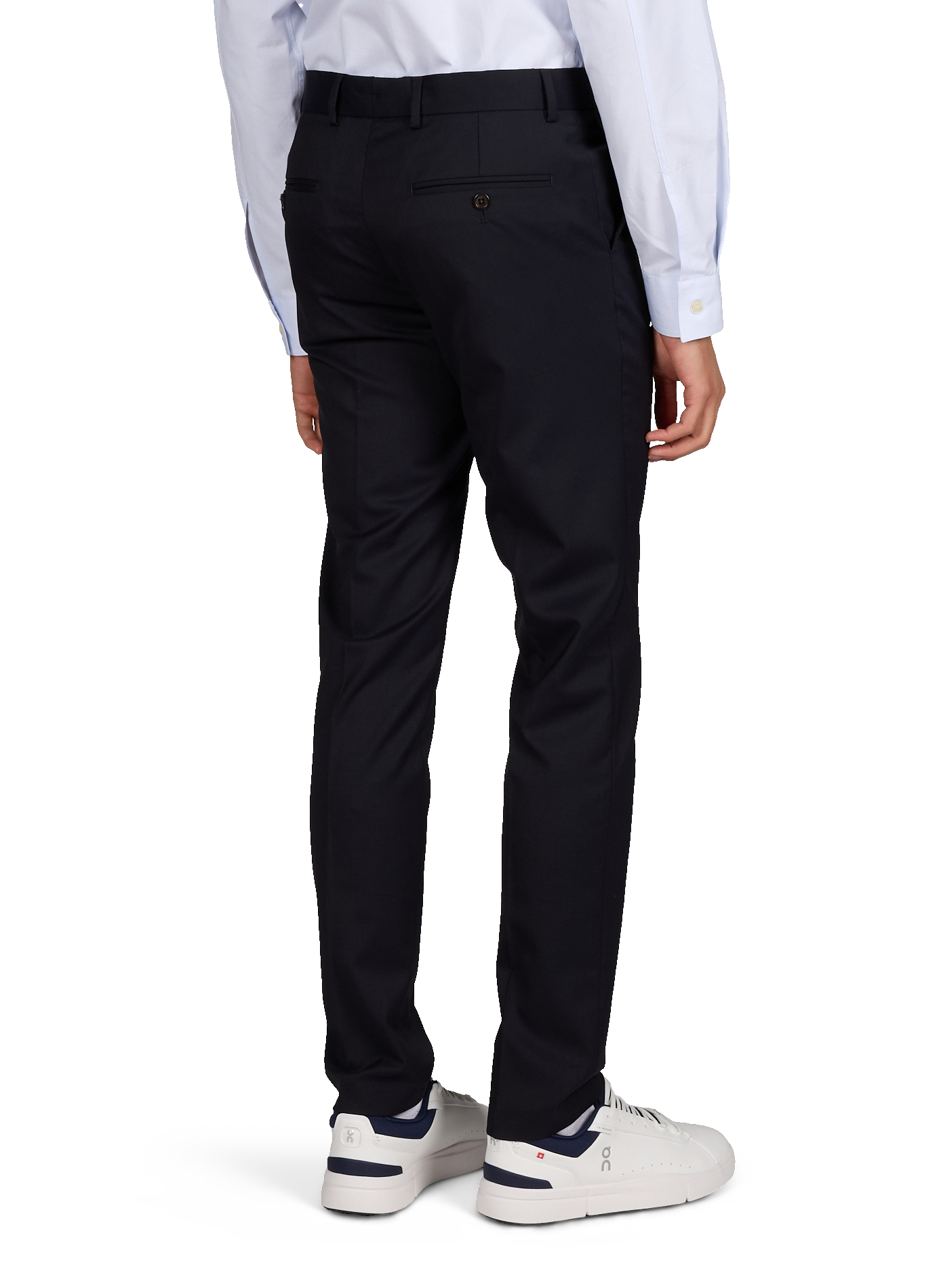 Slim-fit stretch cotton chinos LAFAURIE Blue