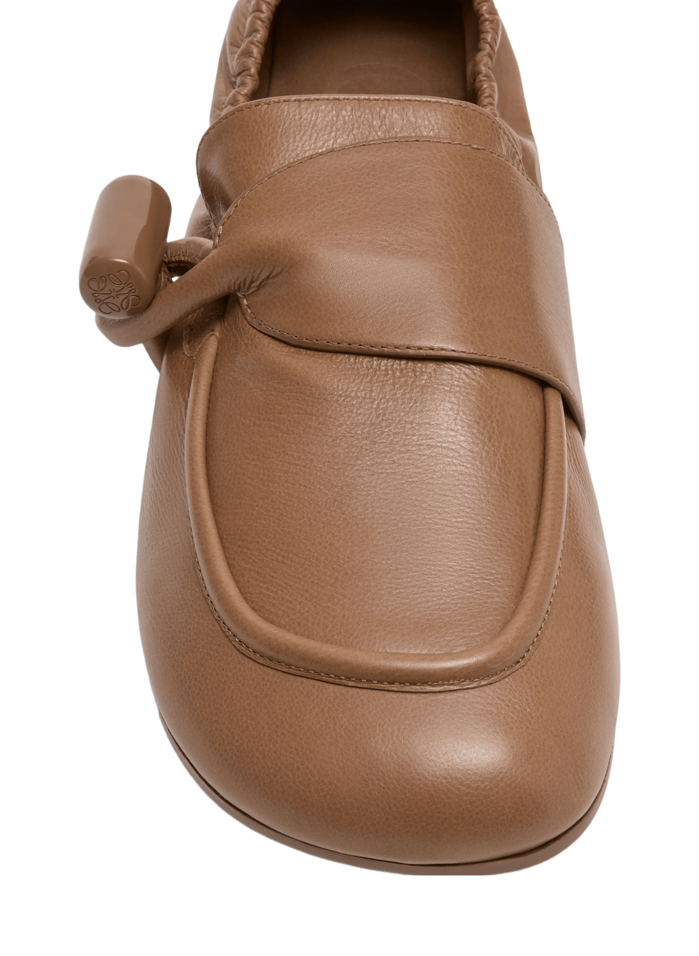 Mocassins Toggle en cuir de veau lisse brillant LOEWE Beige