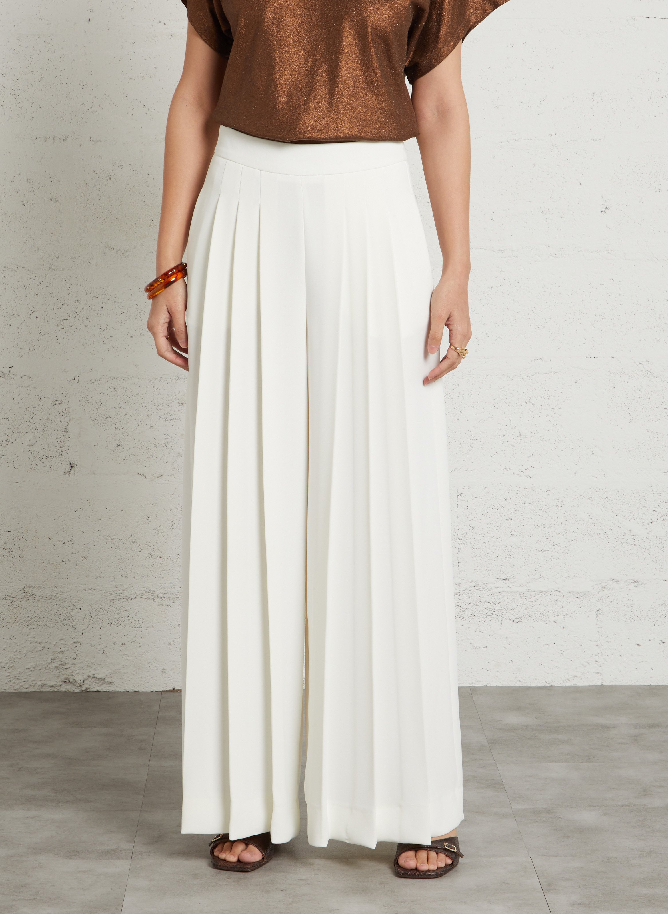 Pantalon large tiphaine MAISON 123 Beige