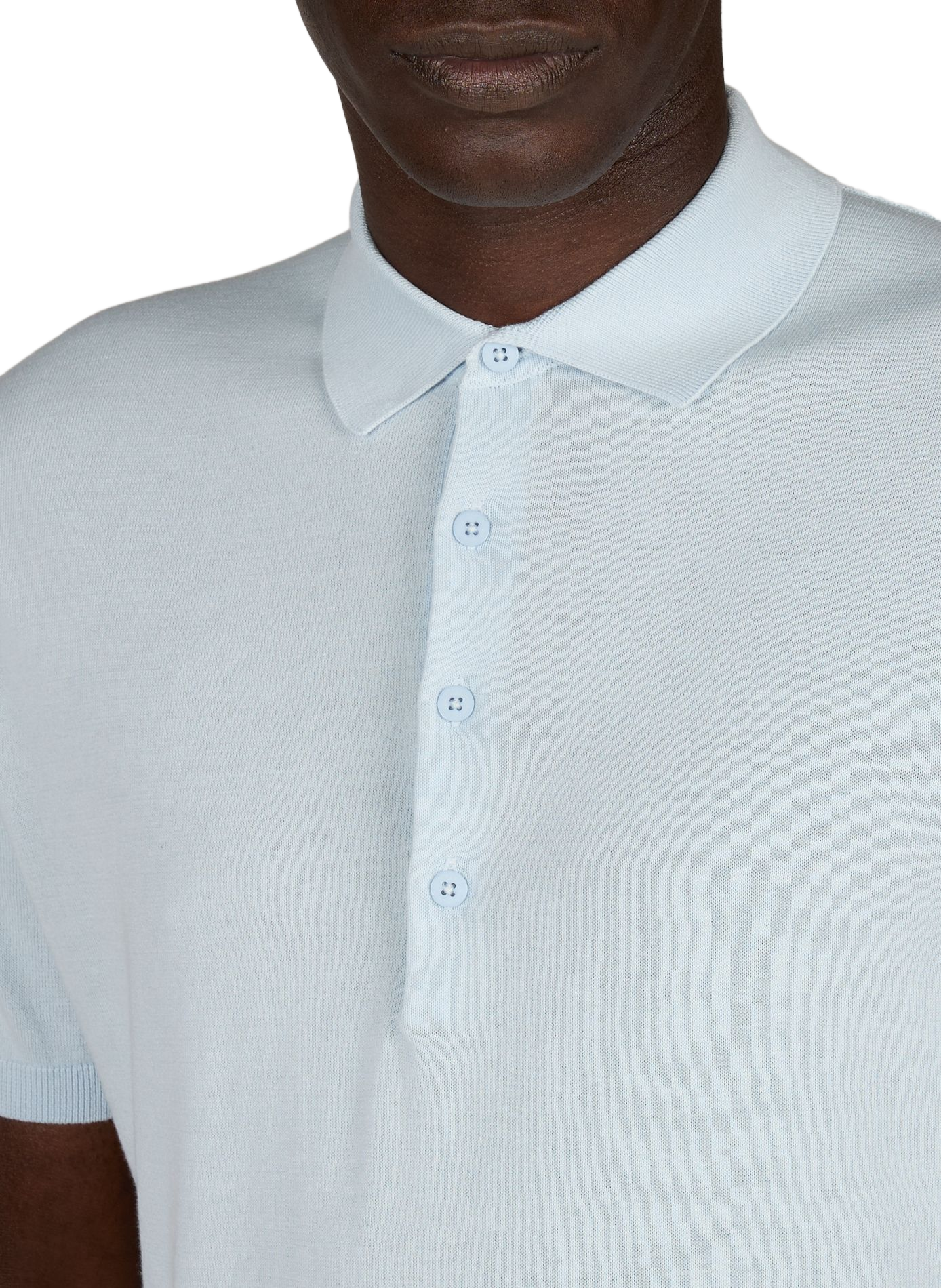 Kurzarm-Poloshirt aus Baumwolle PIERRE CARDIN Blau