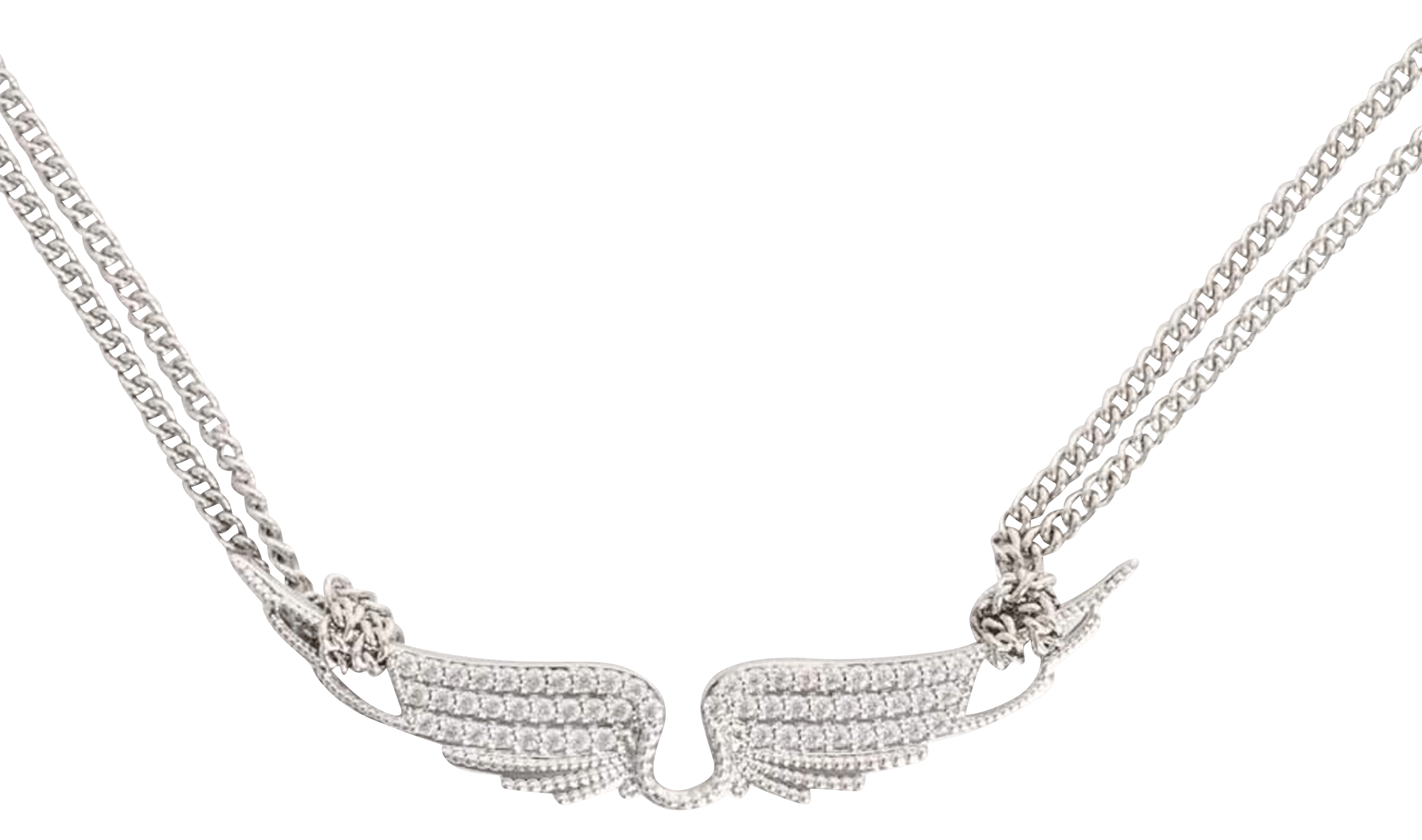 Rock rhinestone necklace ZADIG&VOLTAIRE Silver
