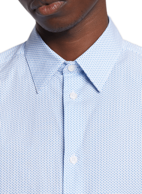 Chemise Slim imprimée AU PRINTEMPS PARIS Bleu