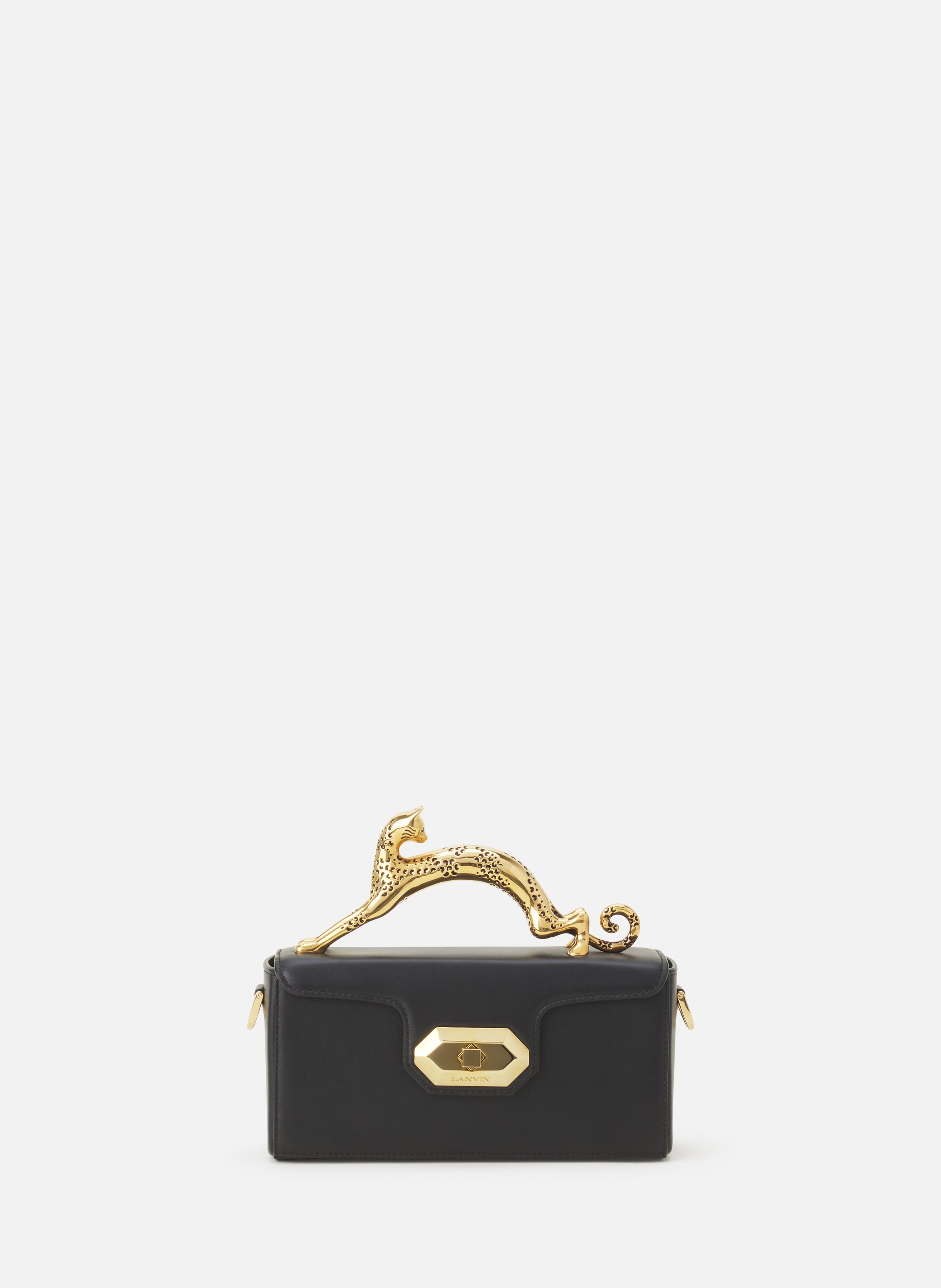 Sac pencil cat nano en cuir LANVIN Noir