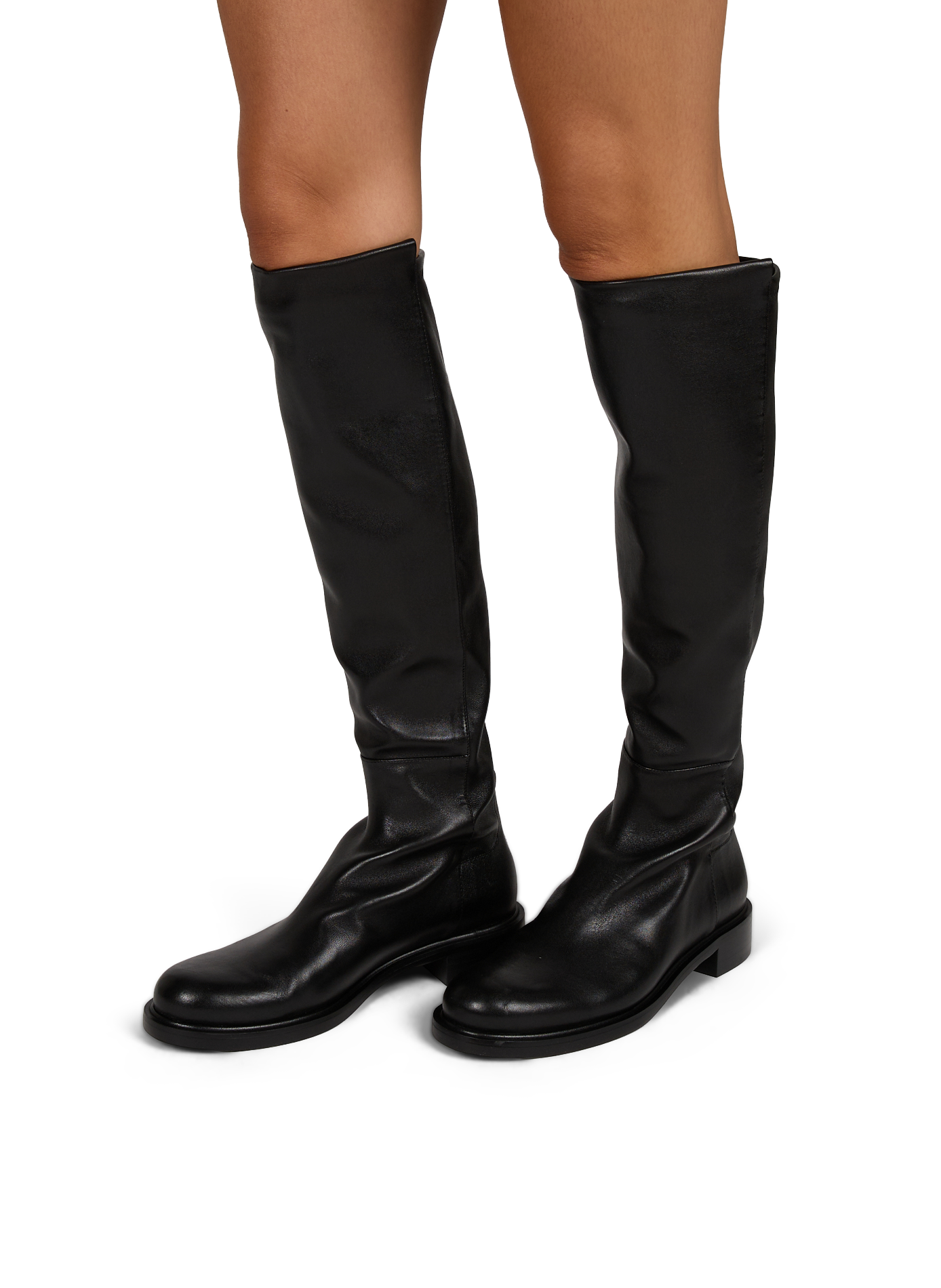 Gisèle sheepskin leather boots STUART WEITZMAN Black