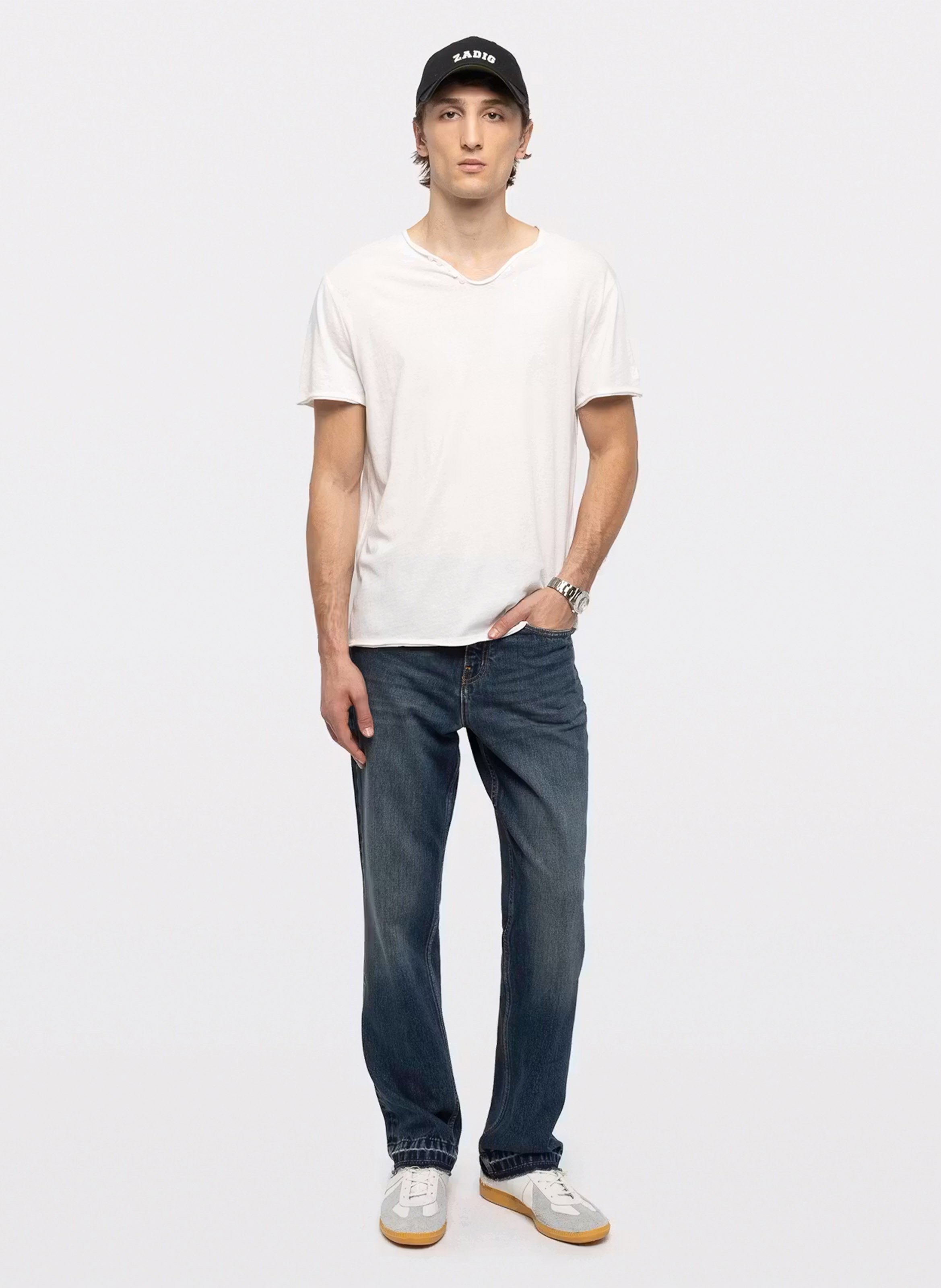 Rechte katoenen spijkerbroek John ZADIG&VOLTAIRE Blauw