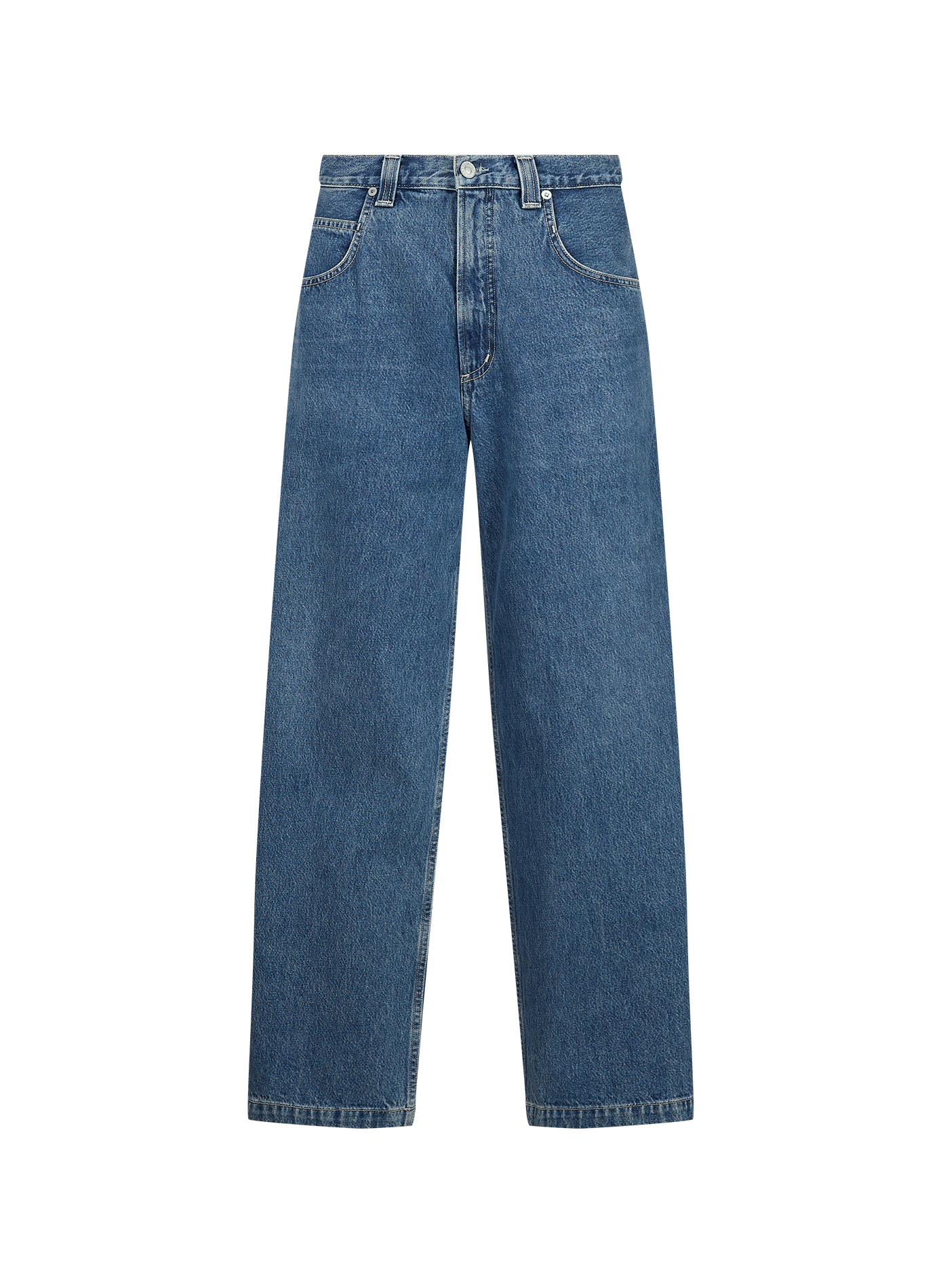 Wide-leg Grover cotton jeans AGOLDE Blue