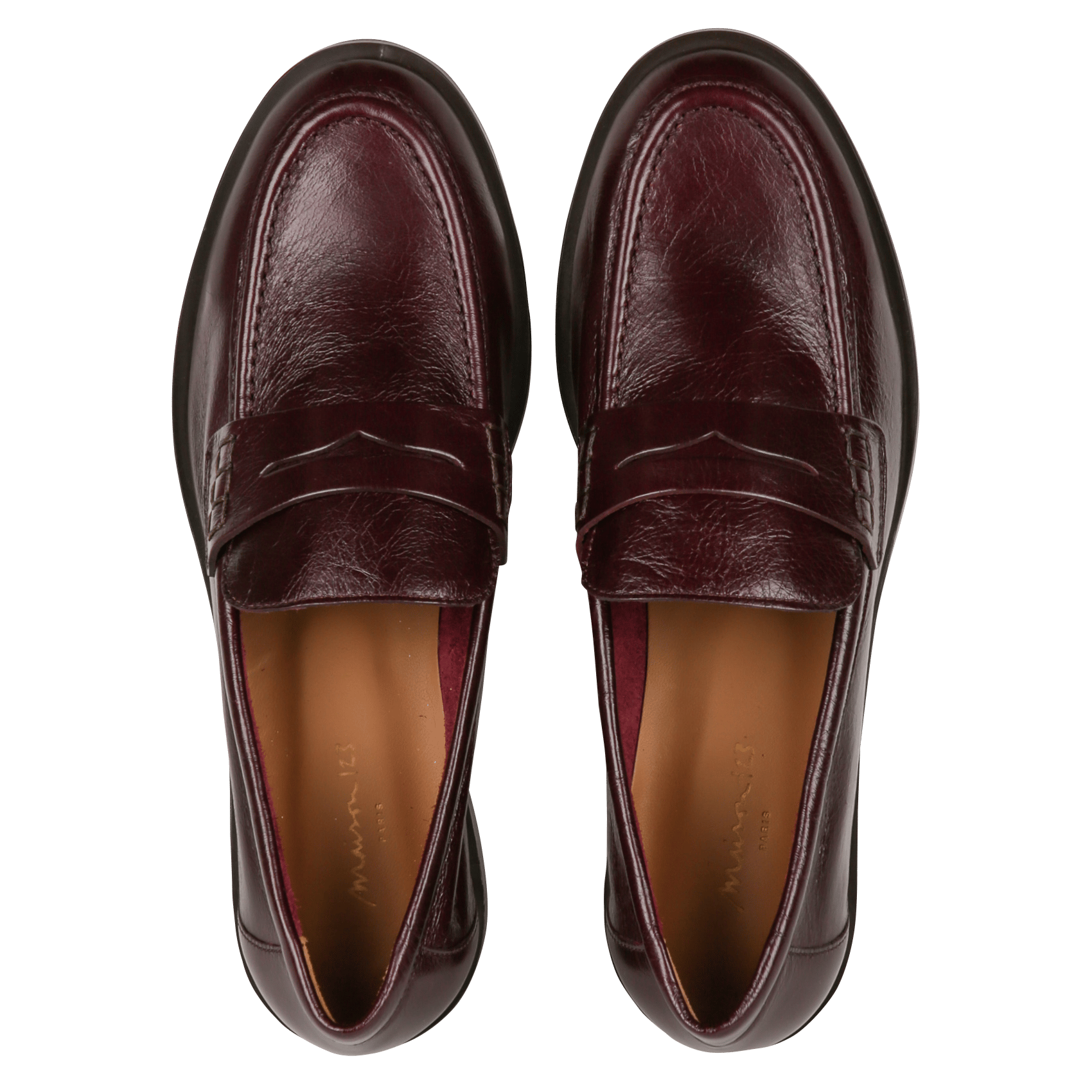 Mocassins en cuir ornella MAISON 123 Rouge