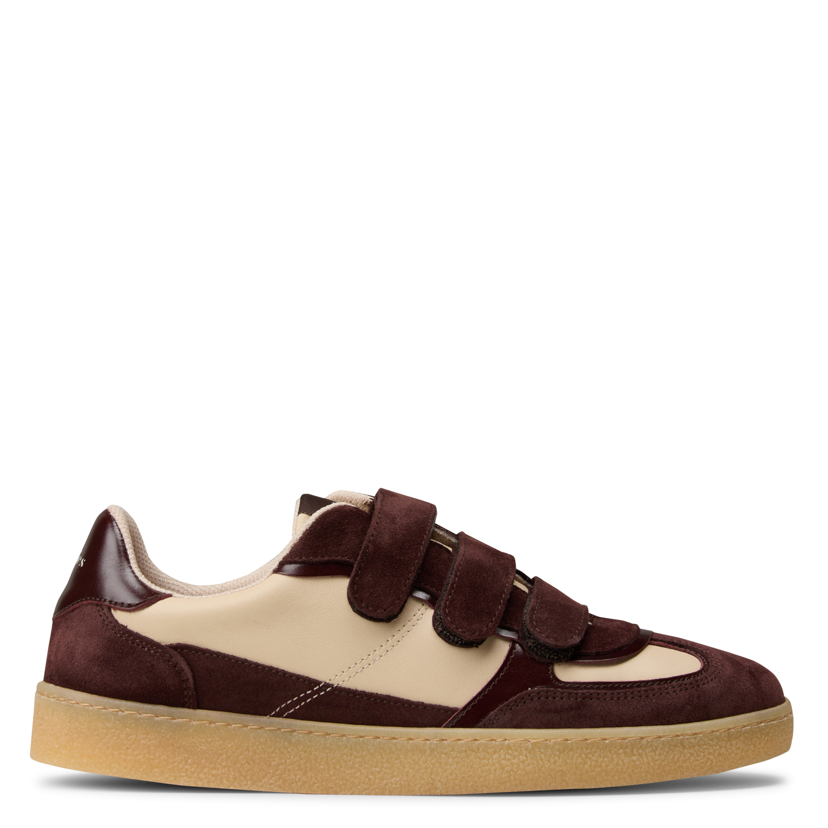 Sneakers met klittenband van lamsleer vesper BOBBIES Bruin
