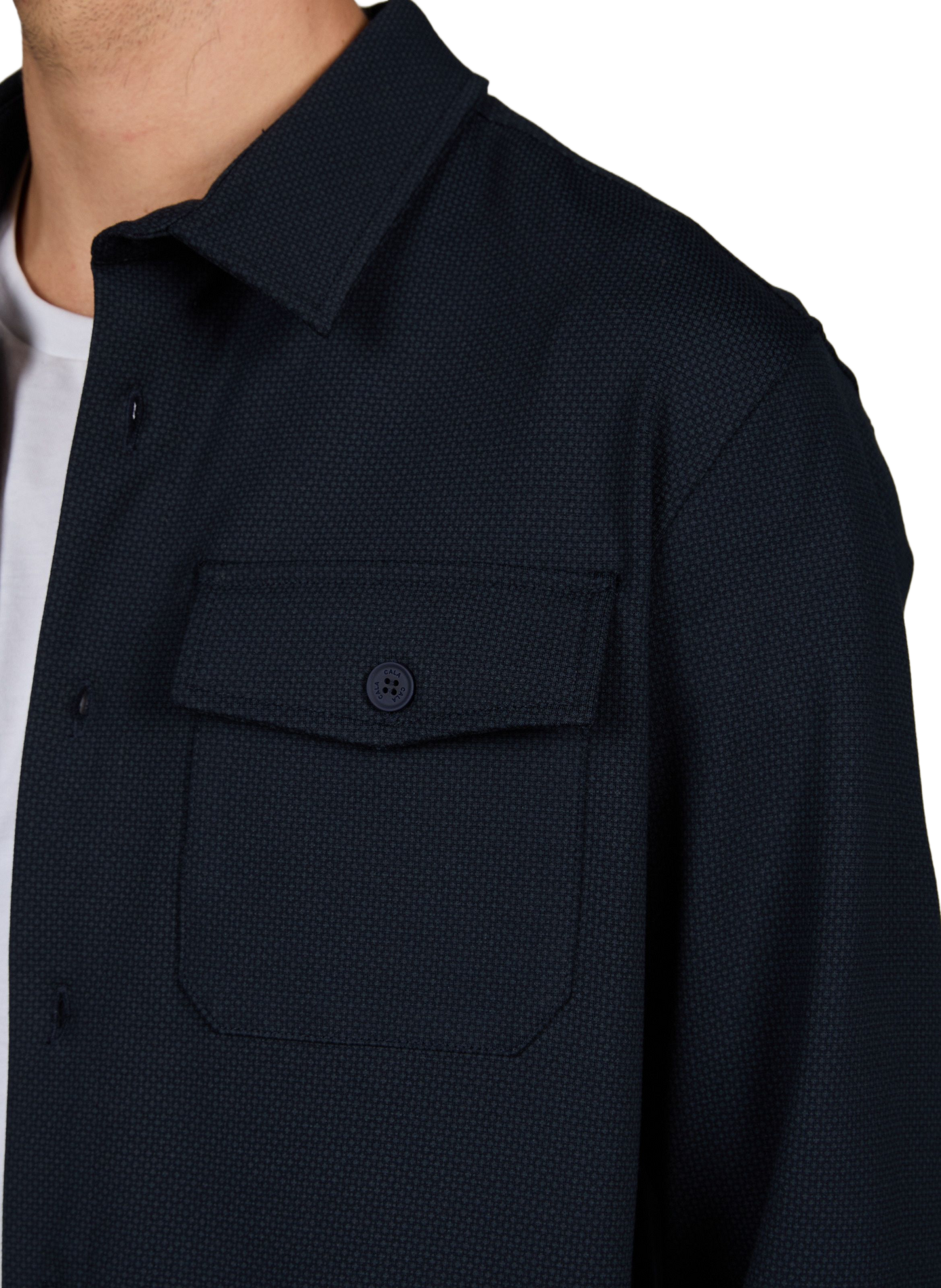 Overshirt Gauthier Simio ruimvallend klassieke kraag 1789 CALA Blauw