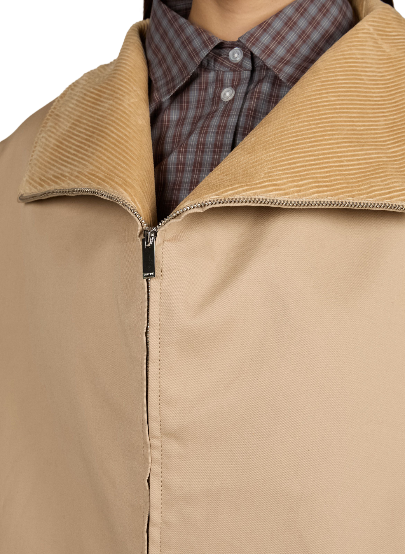 Loose cotton jacket TOTEME Beige