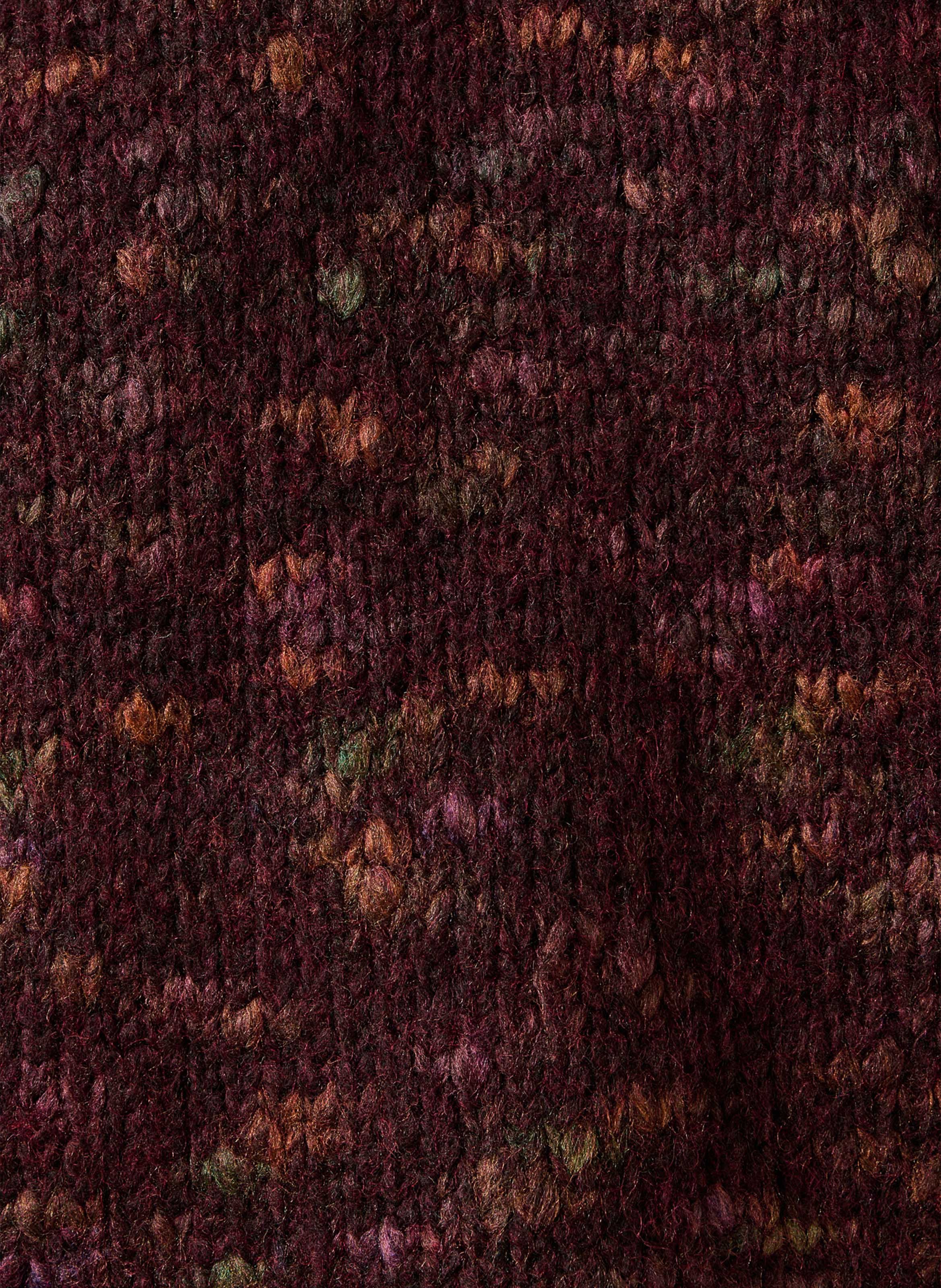 Oversized gebreide trui met opstaande kraag LA FEE MARABOUTEE Rood