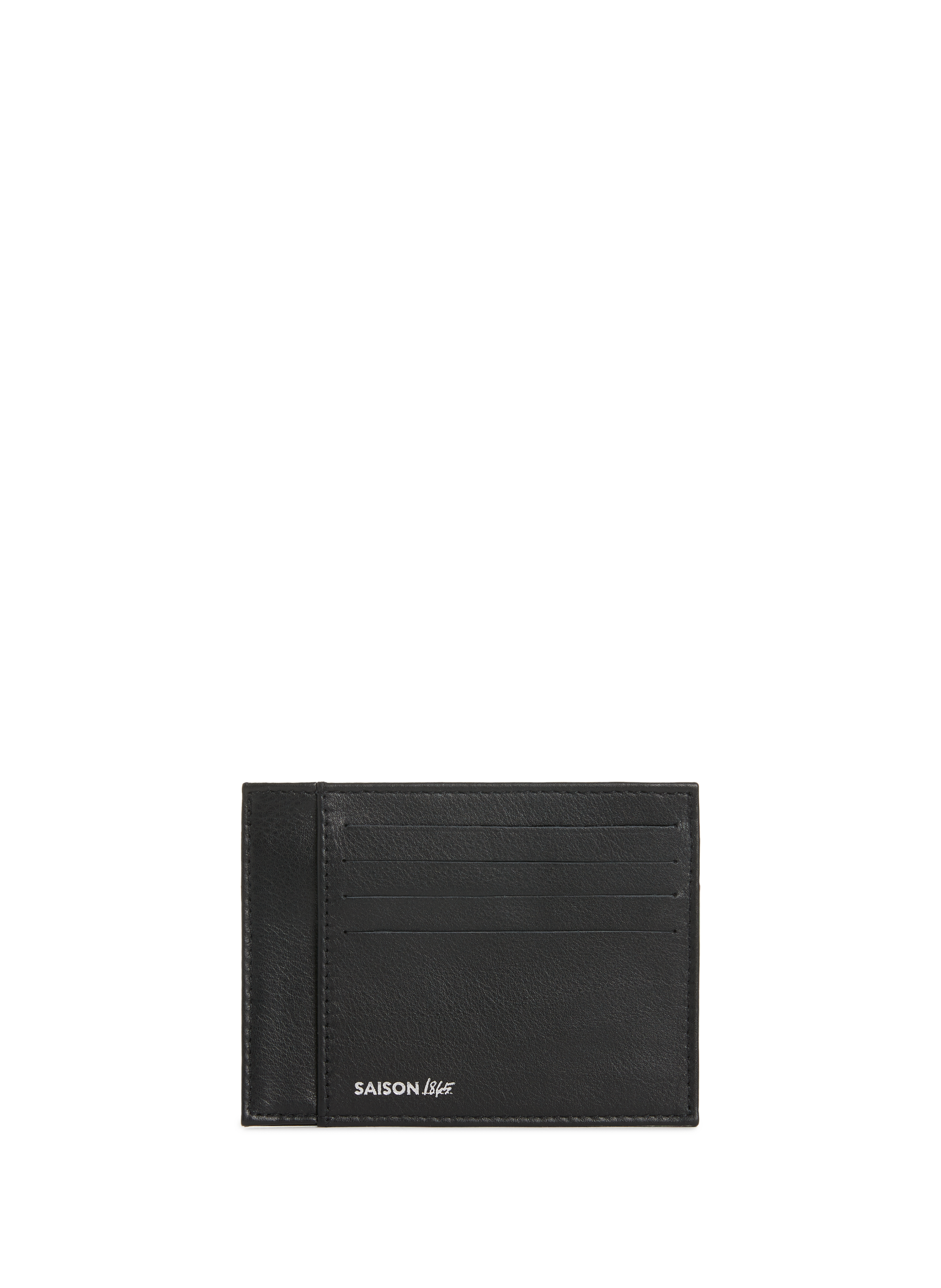 SAISON 1865 Leather card holder Black
