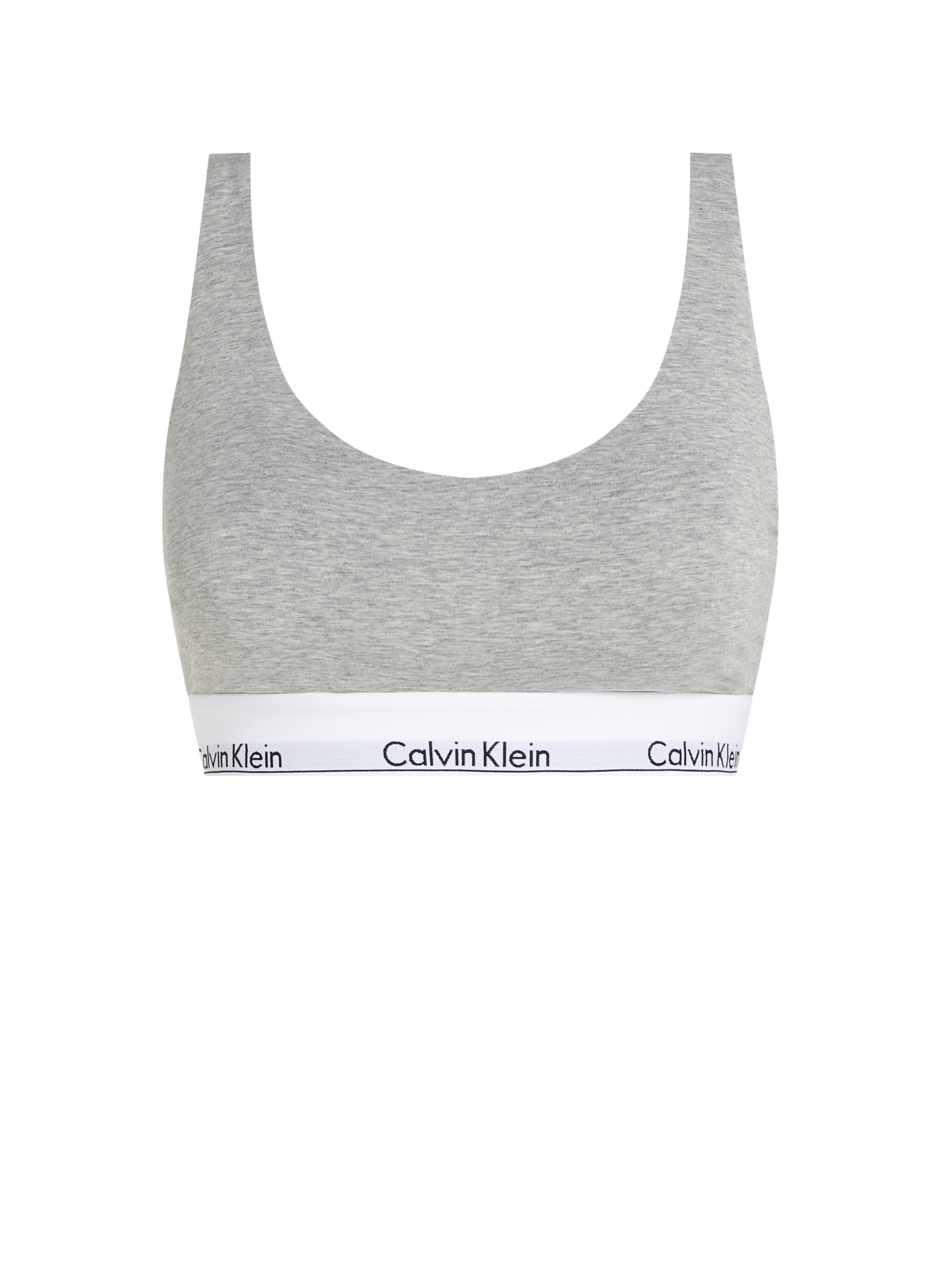 Cotton bra top CALVIN KLEIN Grey