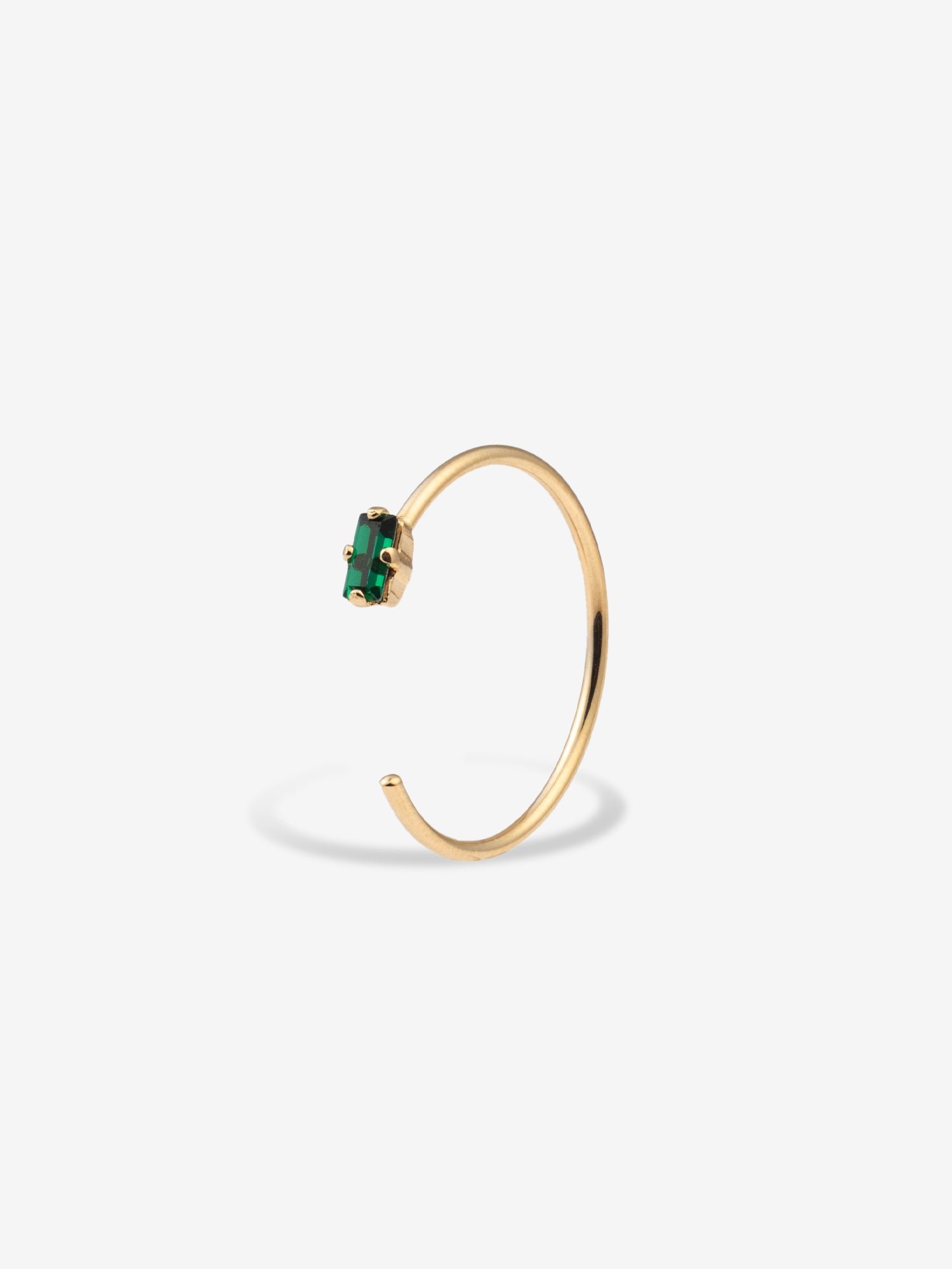 Bague ajustable jules  Emeraude