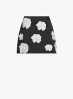 Jupe satinée avec motif fleuri | ROTATE