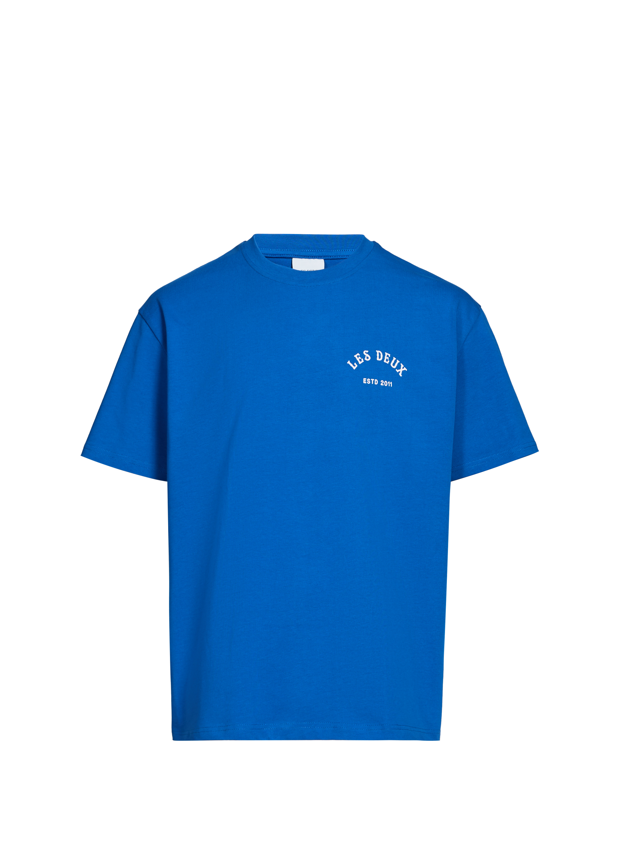 T-shirt imprimé en coton  LES DEUX Bleu