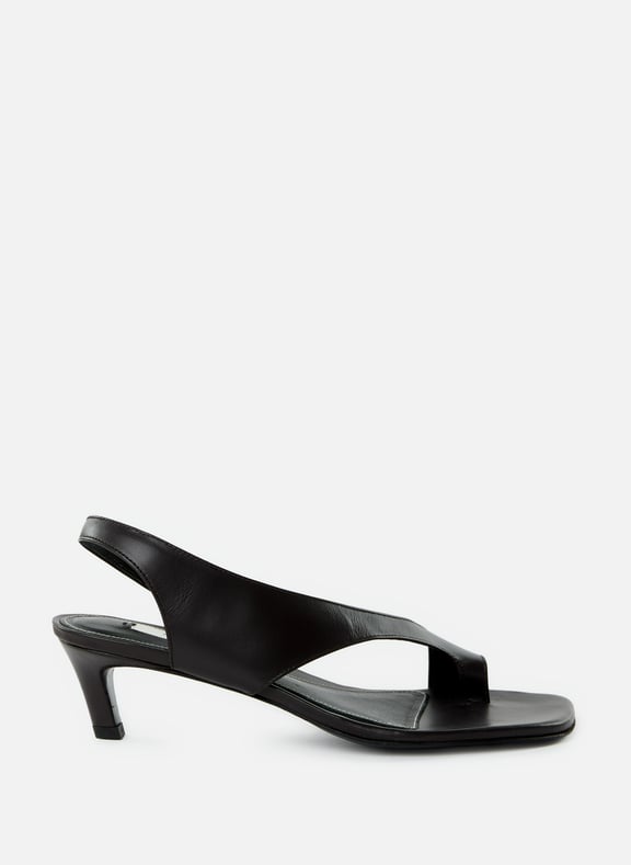 Heeled leather sandals Brown by TOTEME TOTEME Heeled leather sandals Brown