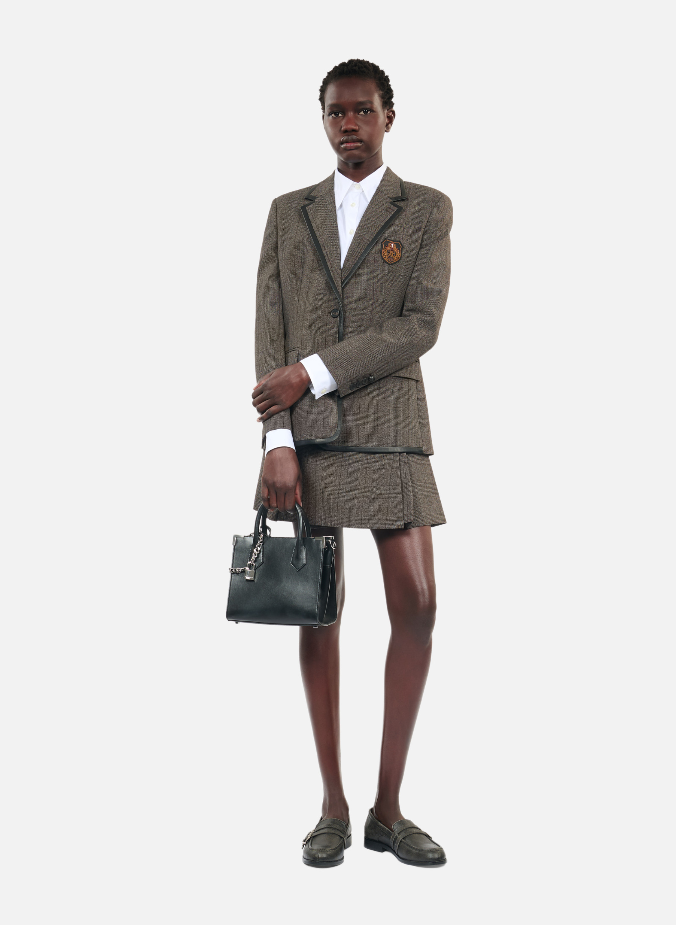 Veste prince de galles THE KOOPLES Marron