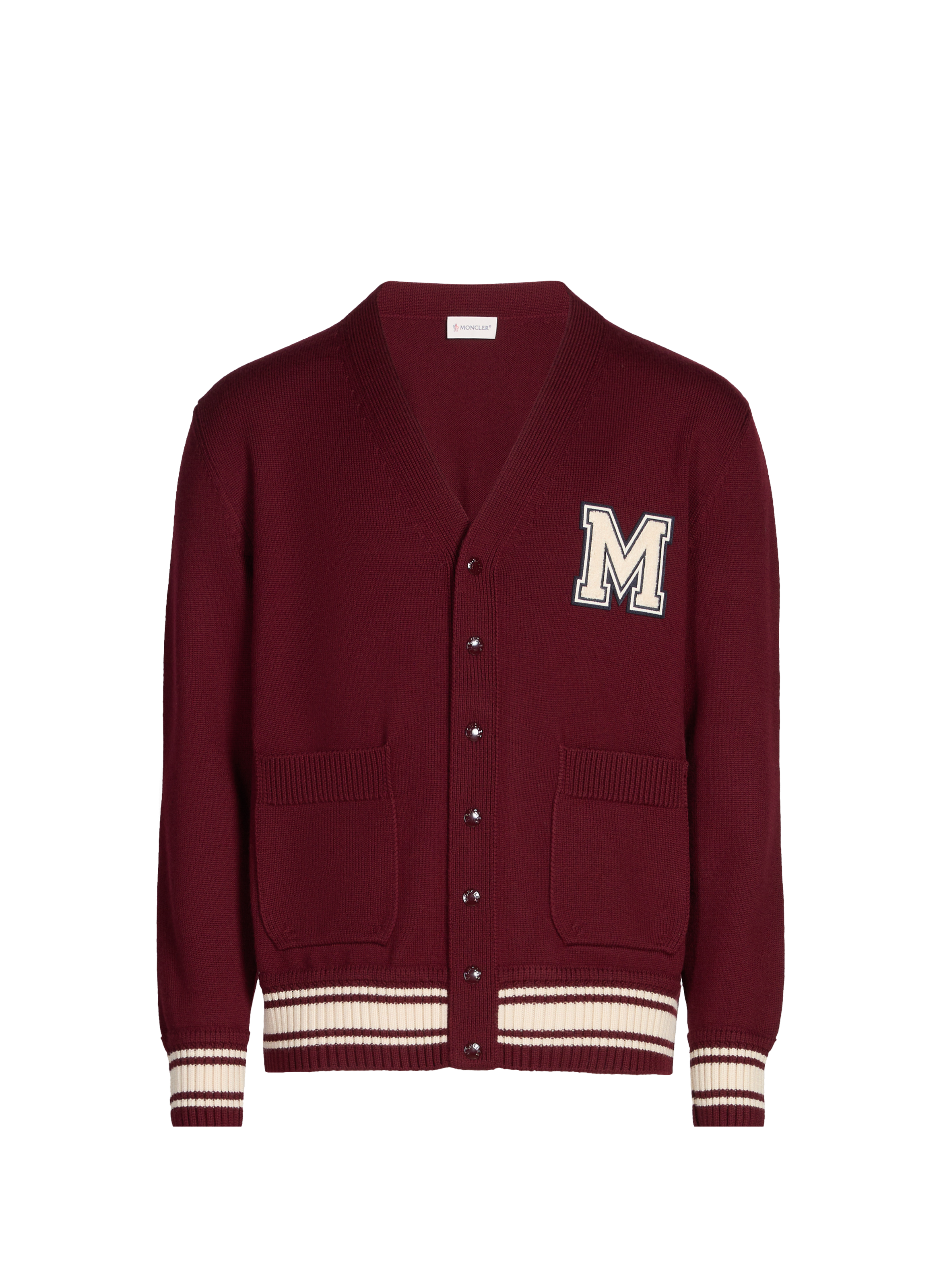 Wool cardigan MONCLER Red