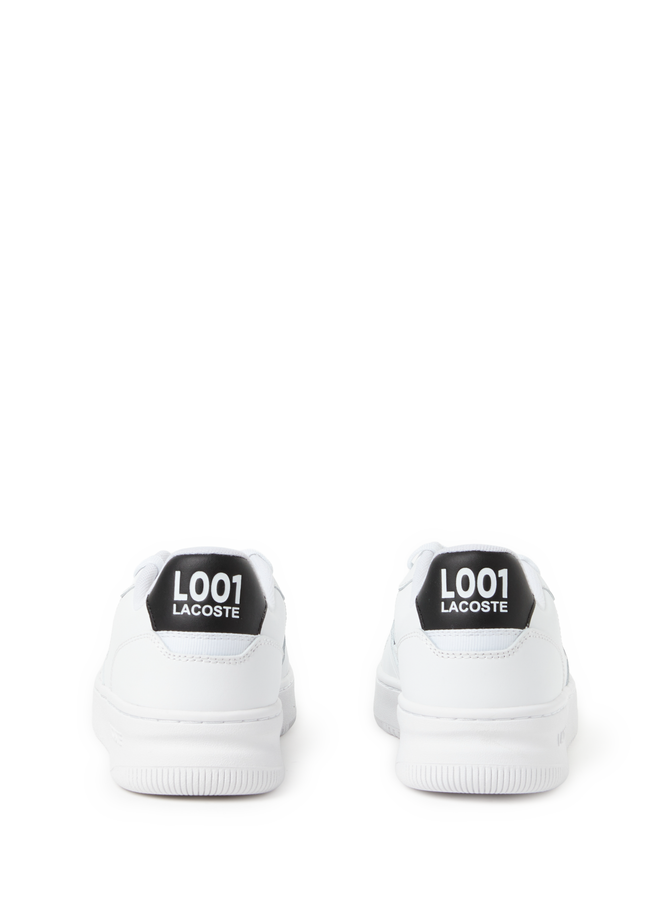 Mixed leather sneakers LACOSTE White