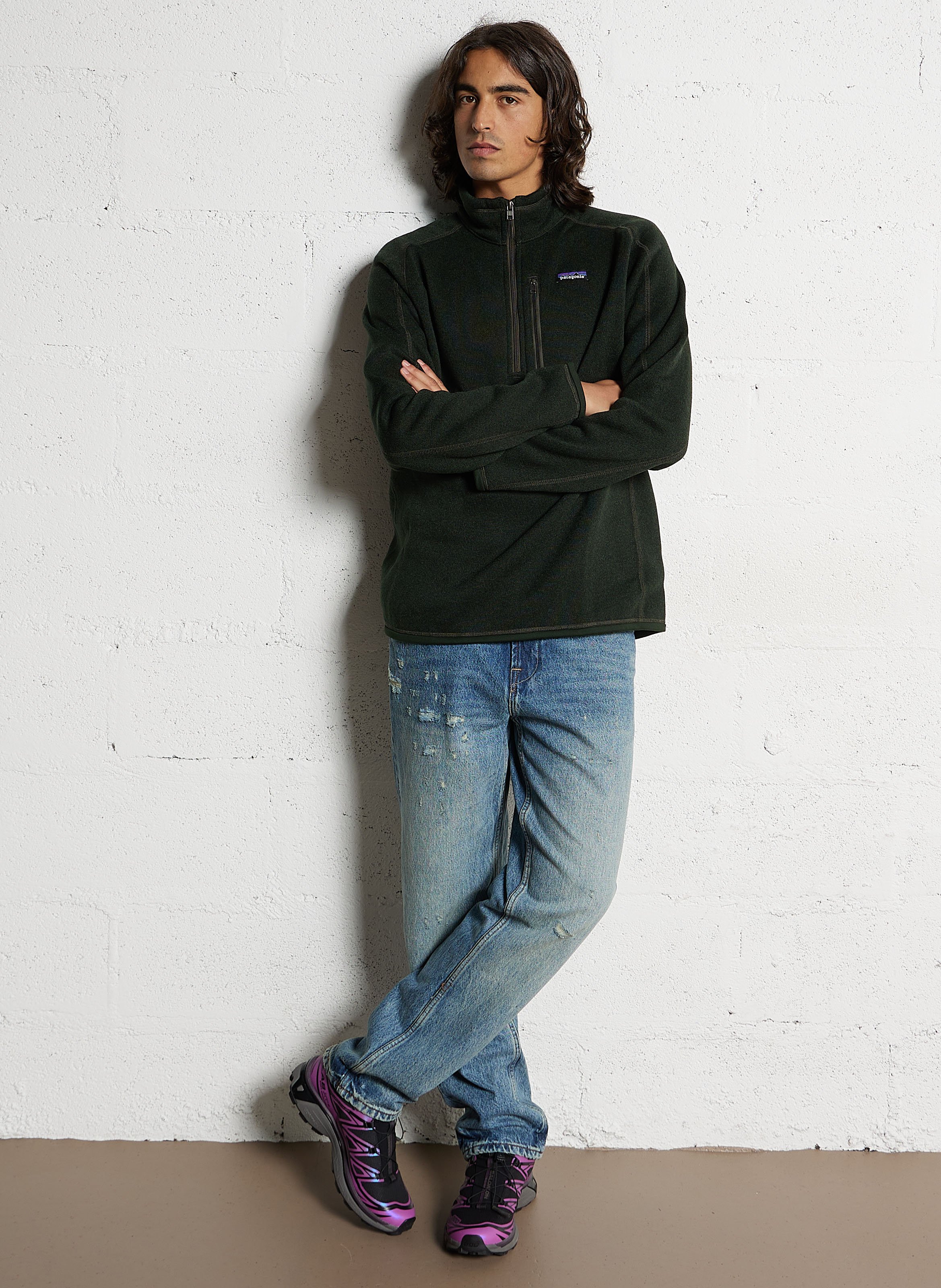 Pull col montant better PATAGONIA Vert