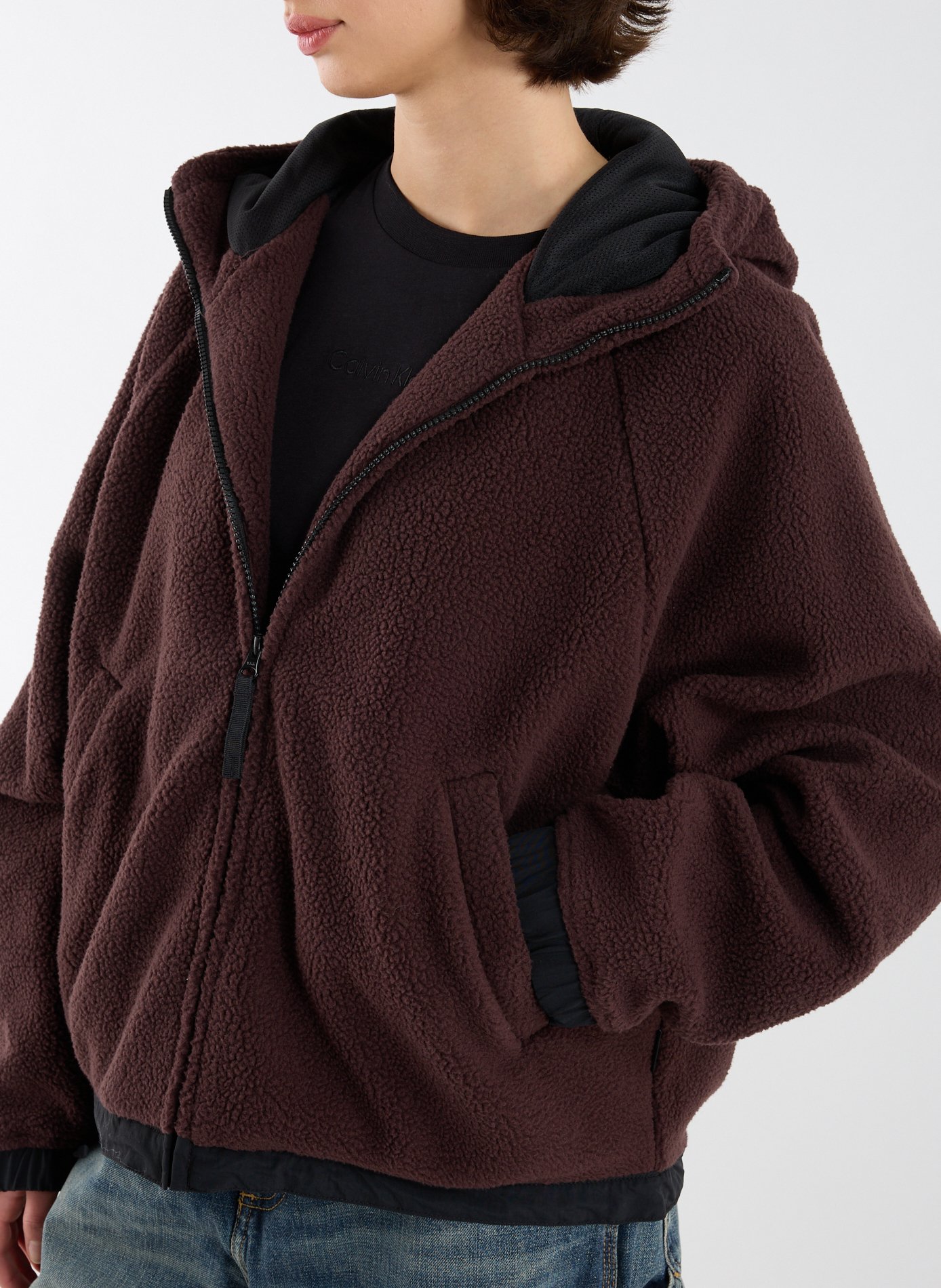 Oversized fleece jacket CARHARTT WIP Brown