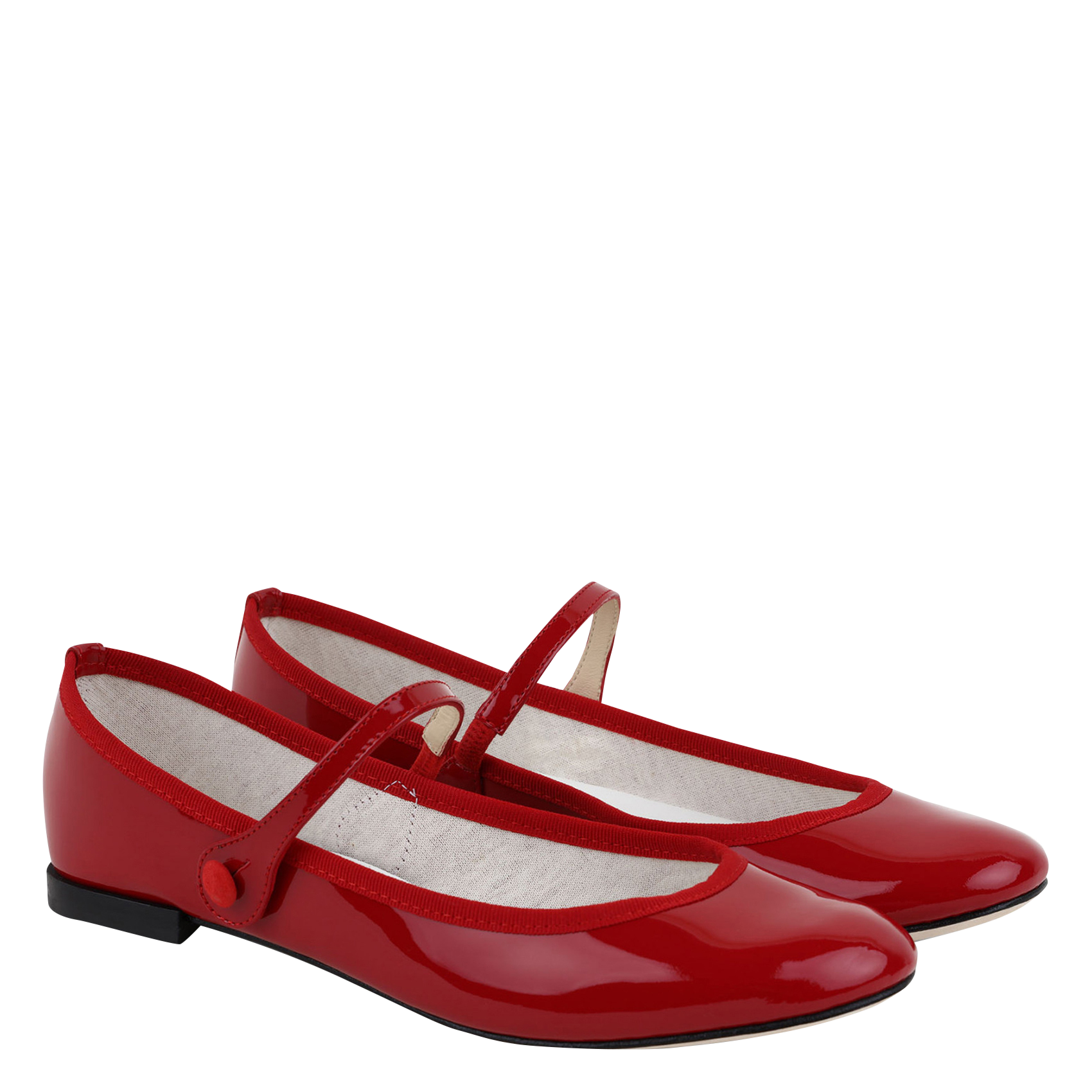 Ballerines en cuir lio REPETTO Rouge