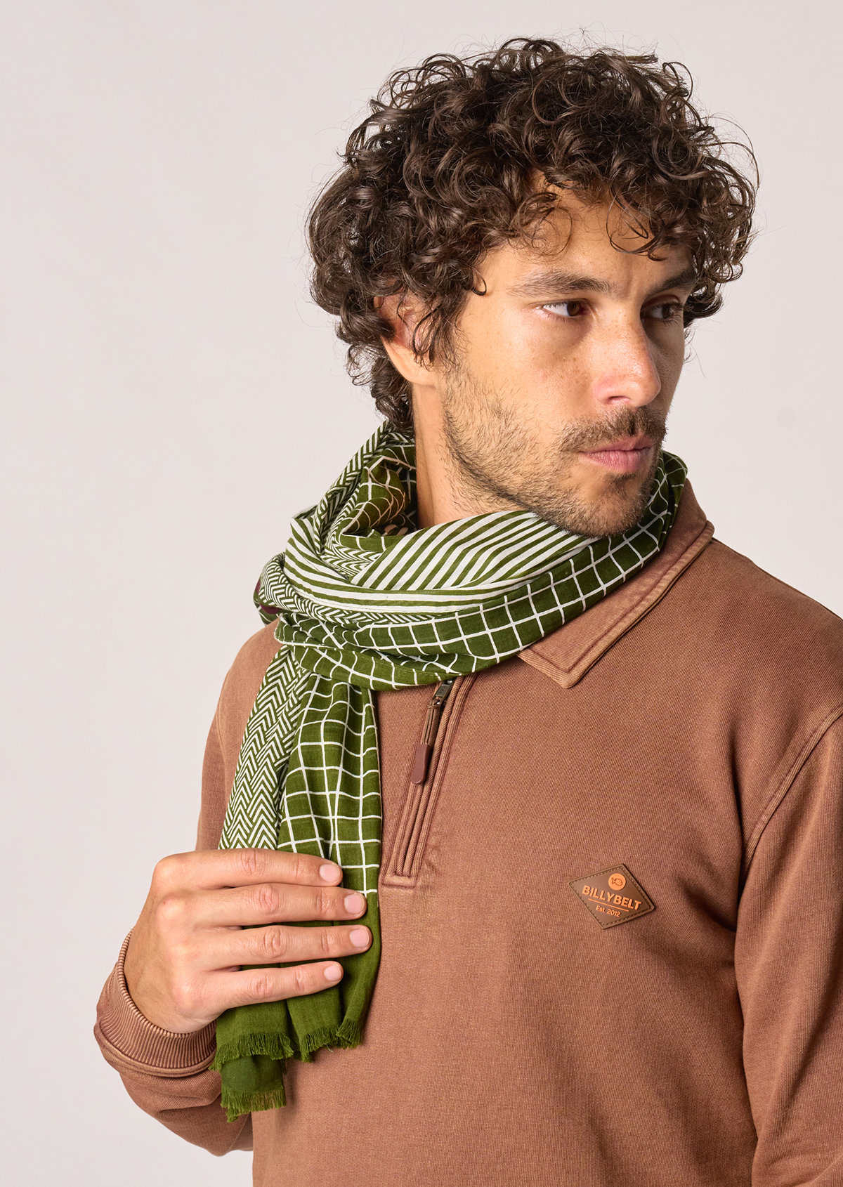 Foulard en coton biologique BILLYBELT Vert