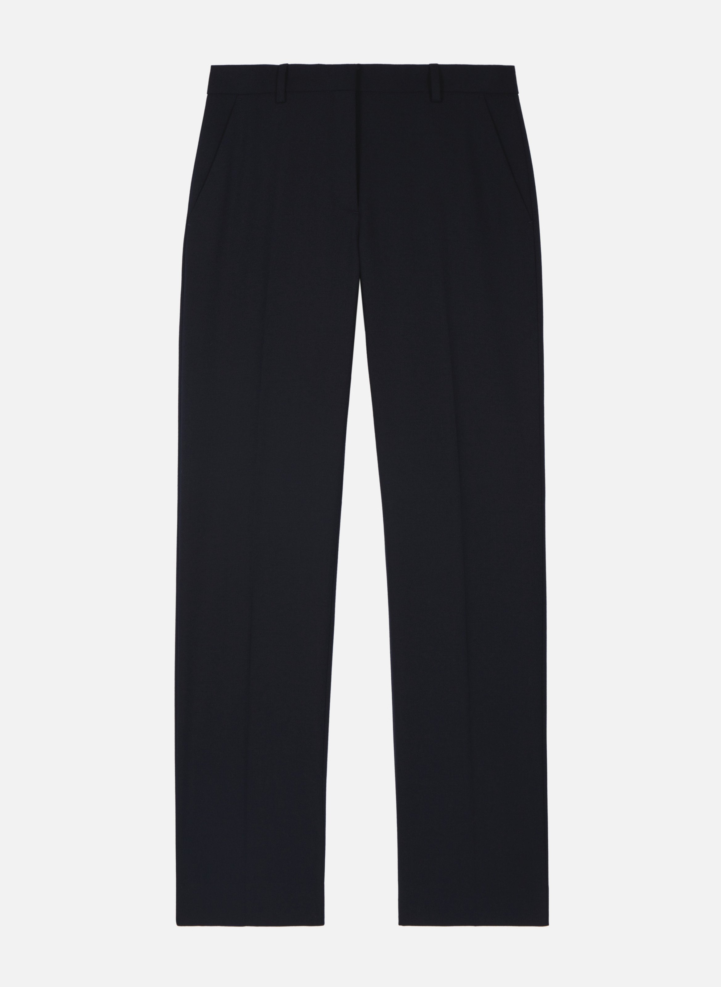 Pantalon tailleur droit en laine mélangée THE KOOPLES Bleu