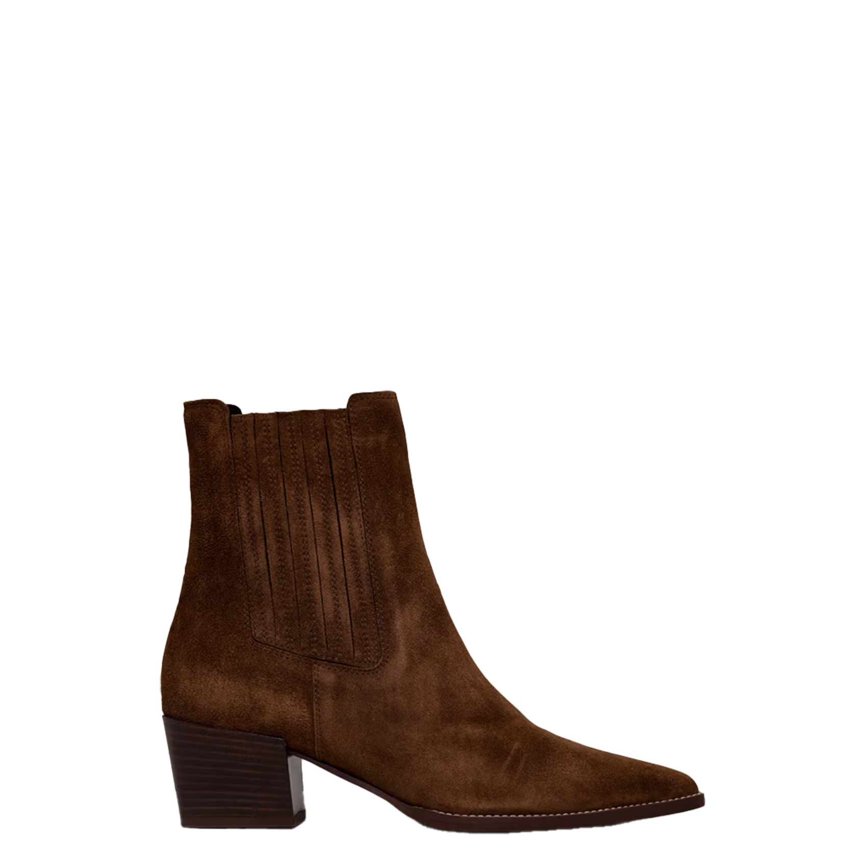Bottines en cuir velours prado JONAK Marron