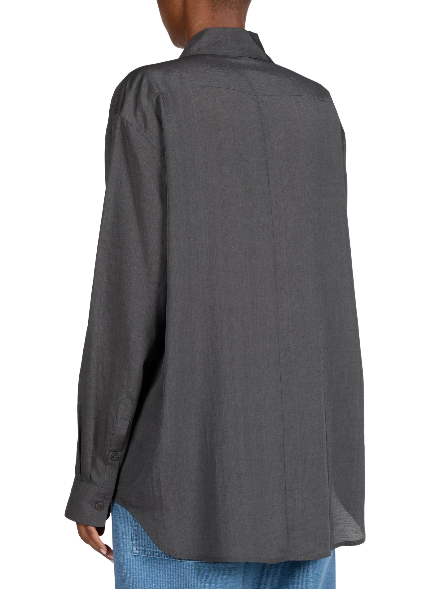 Oversized plain shirt TIBI Grey