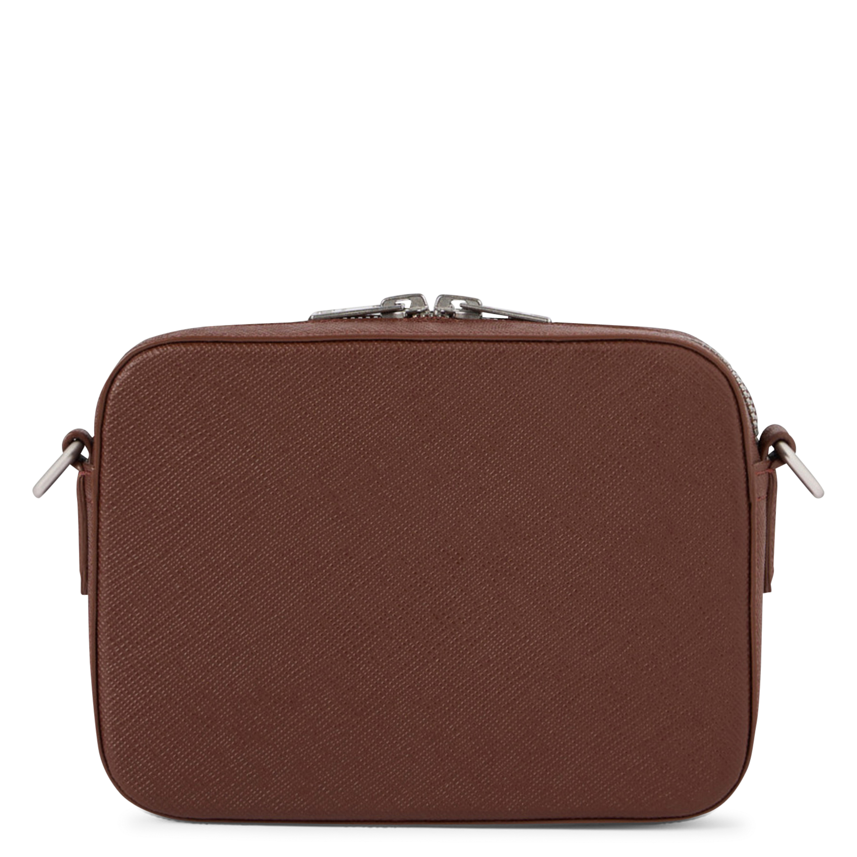 Sac bandoulière en cuir recyclé minibag hook SANDRO Marron