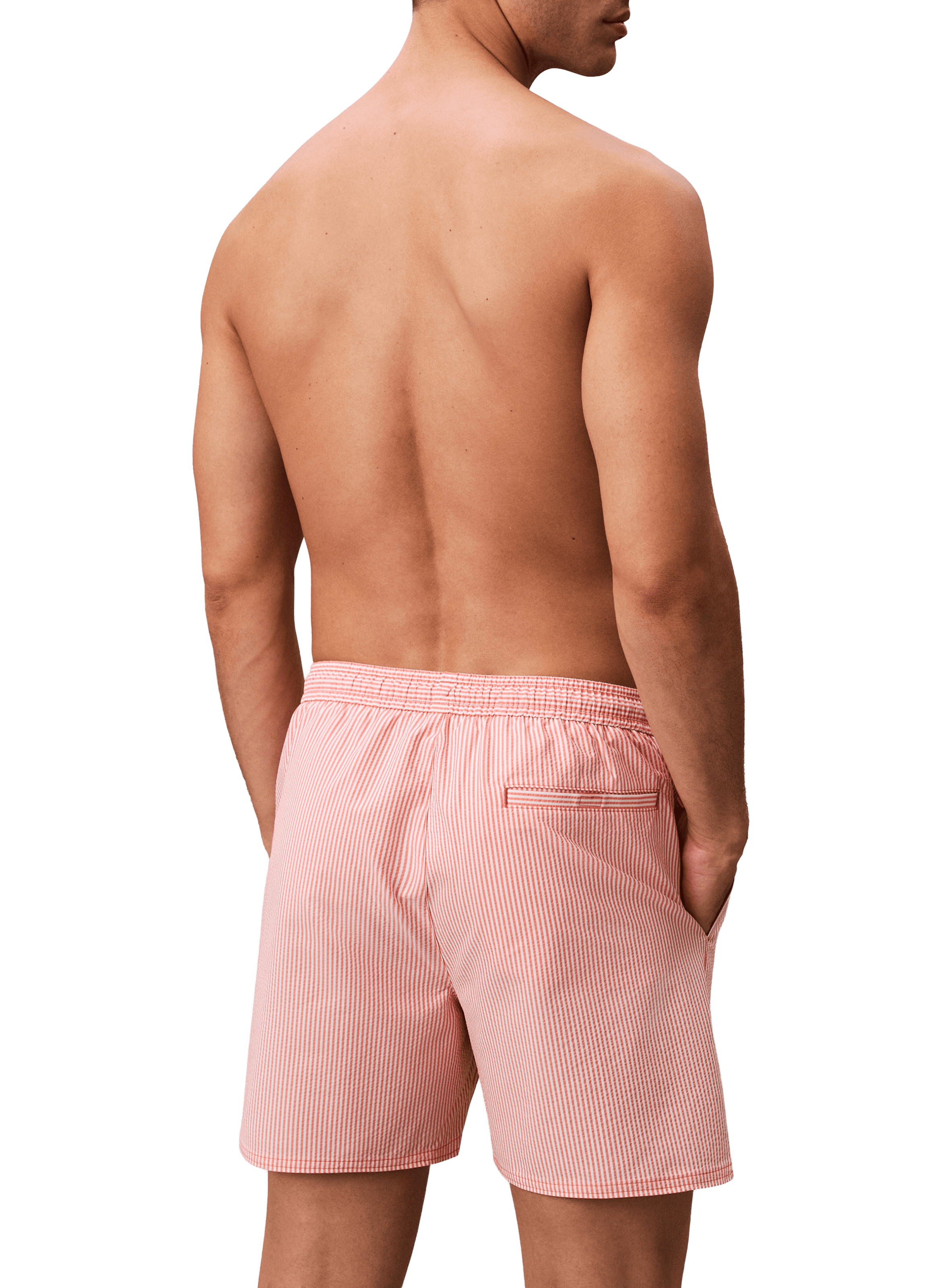 Striped swim shorts CALVIN KLEIN Pink